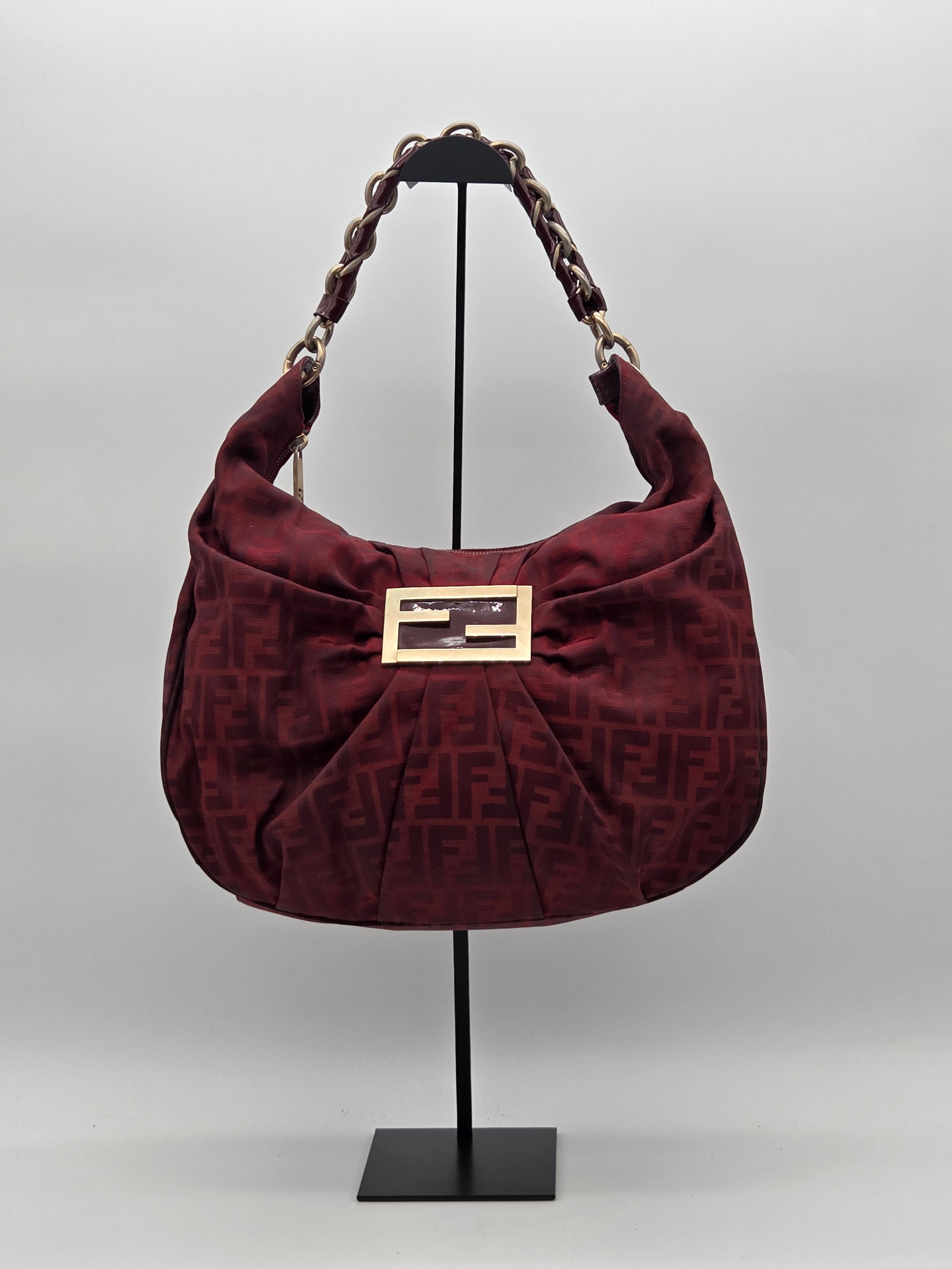 Chef Hobo Bag Burgundy Zucca