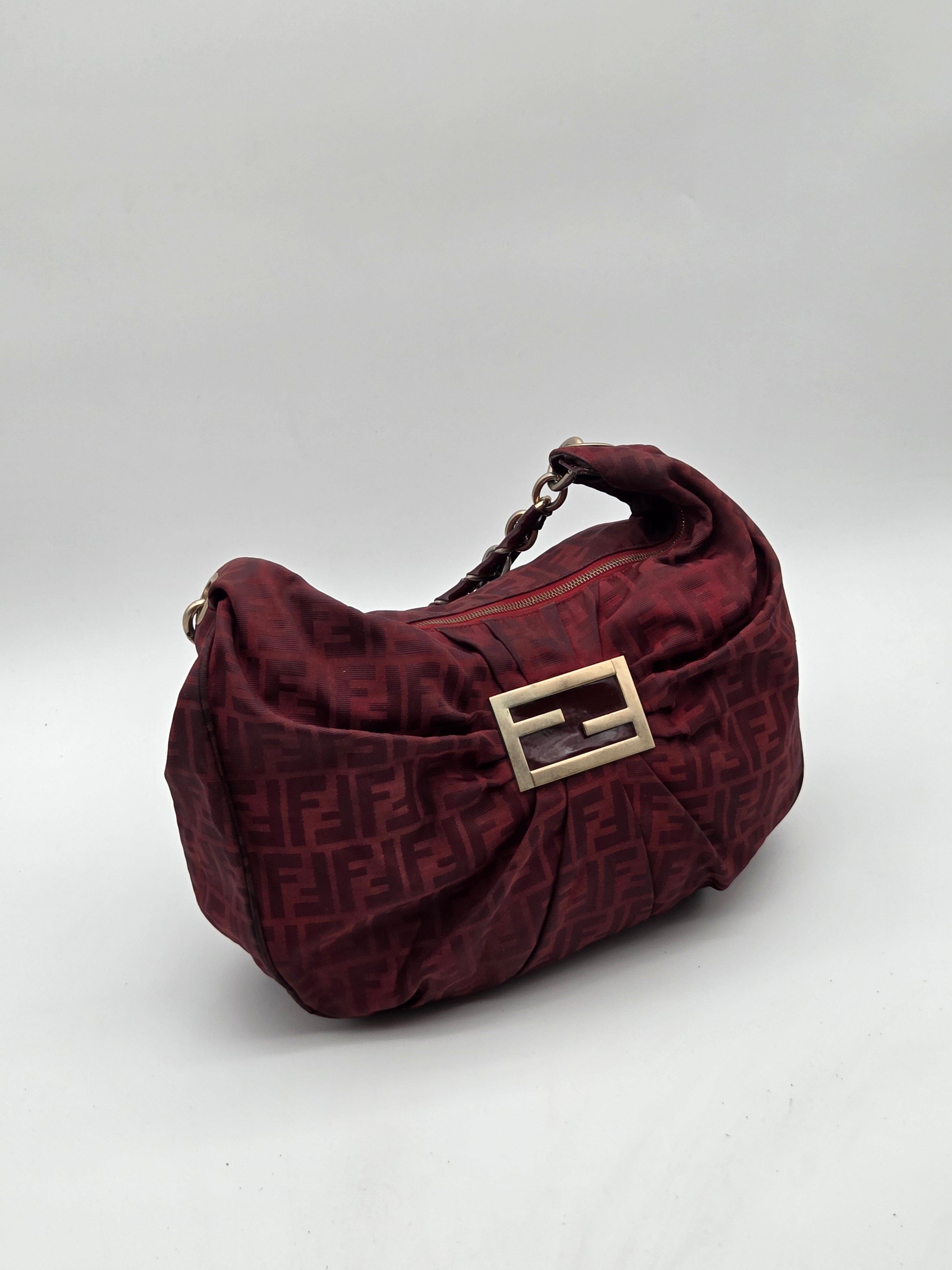 Chef Hobo Bag Burgundy Zucca