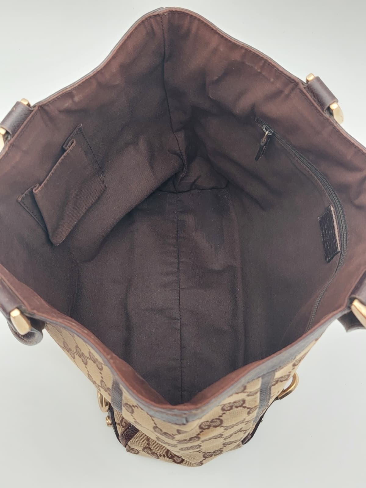 Gucci Abbey D ring beige brown