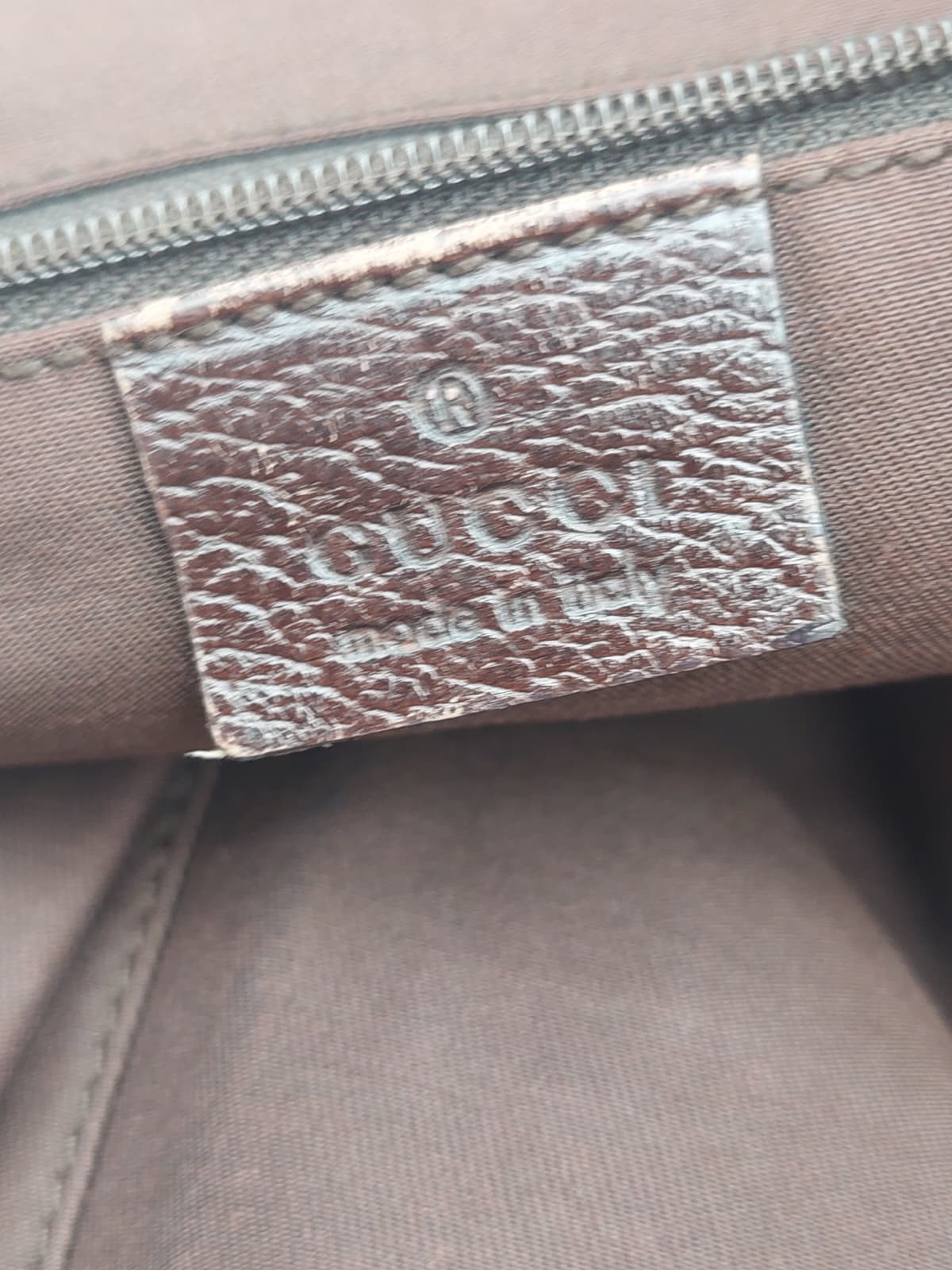 Gucci Abbey D ring beige brown