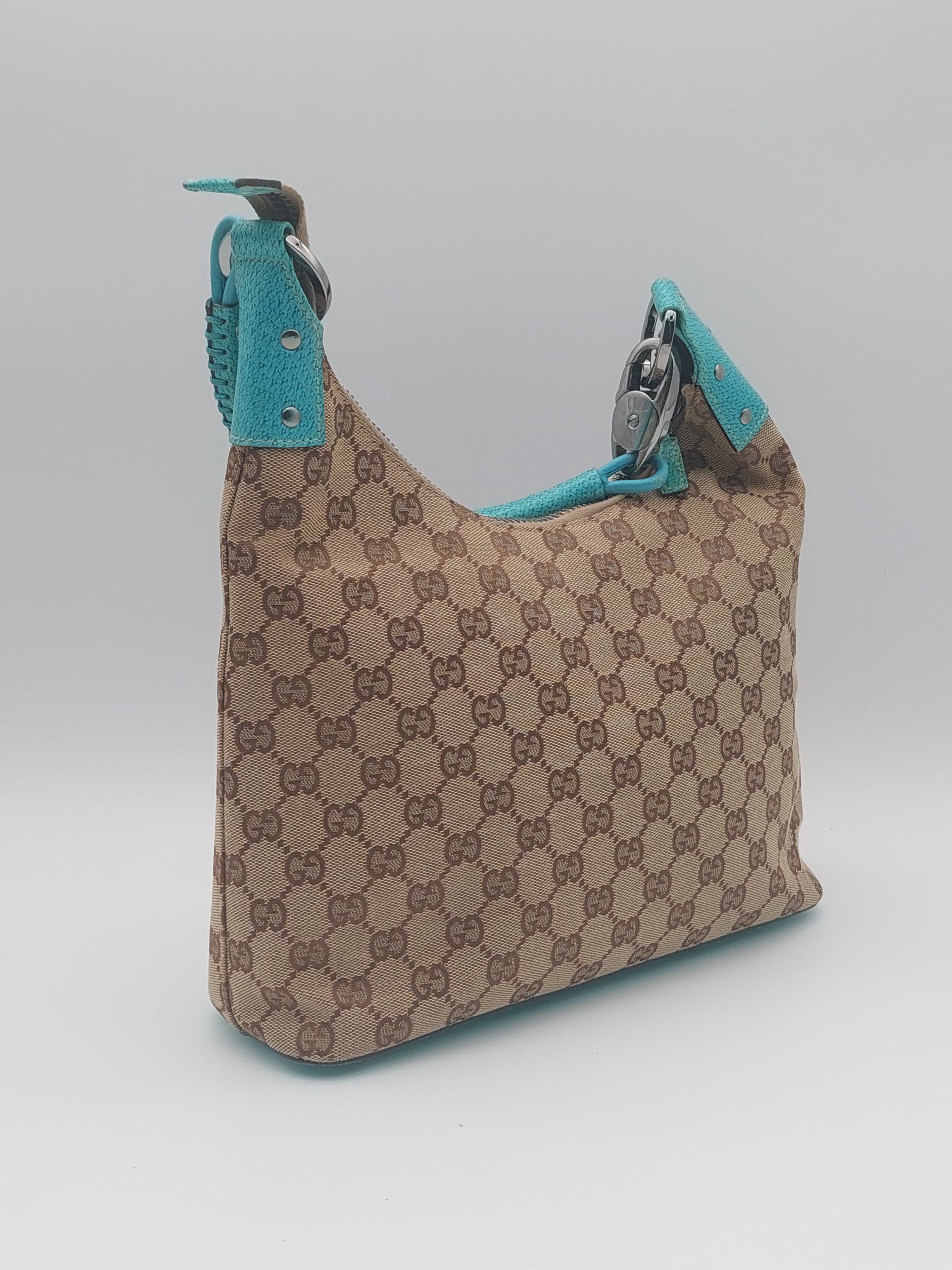 Gucci GG canvas beige/Turquoise