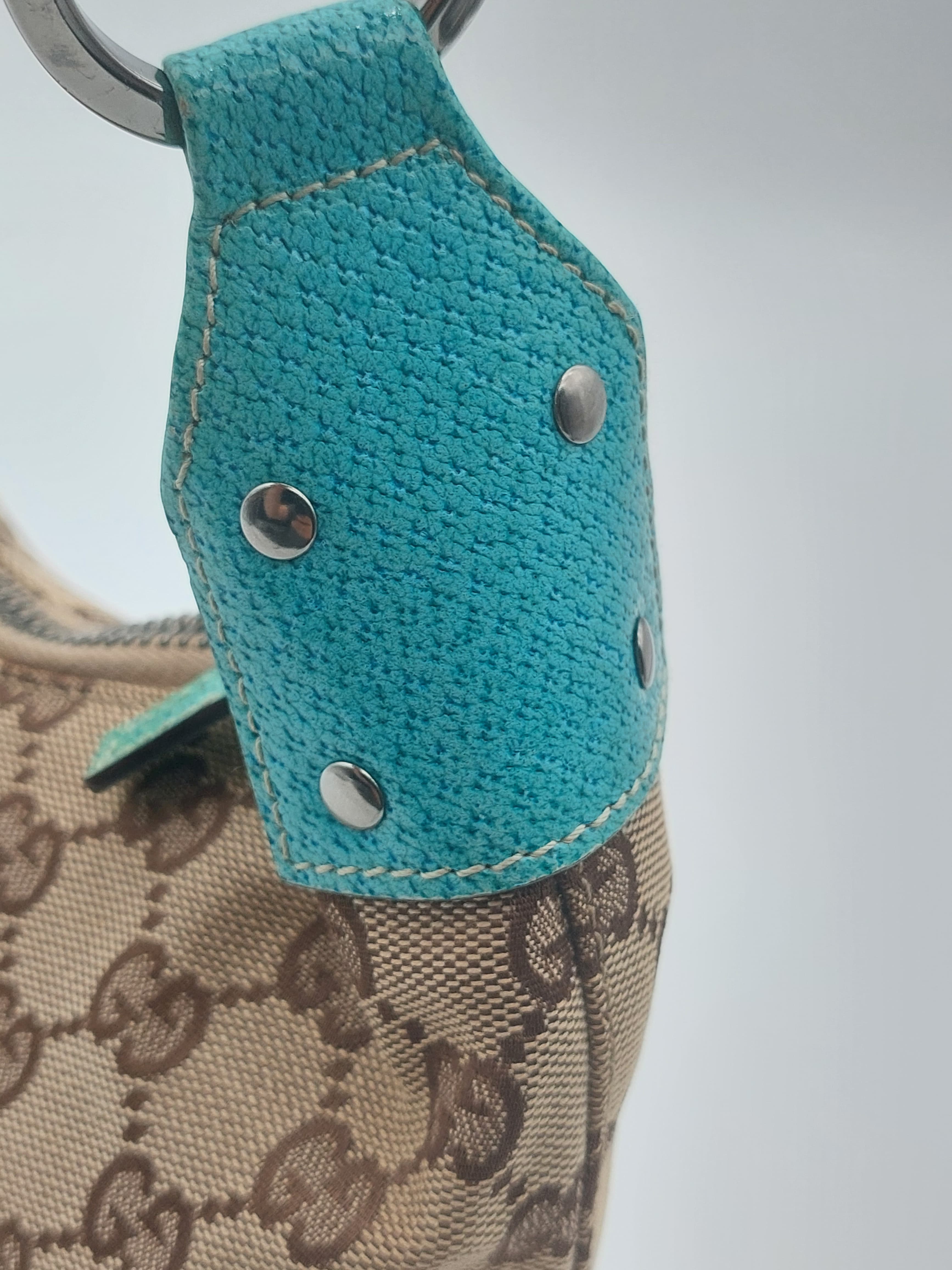 Gucci GG canvas beige/Turquoise