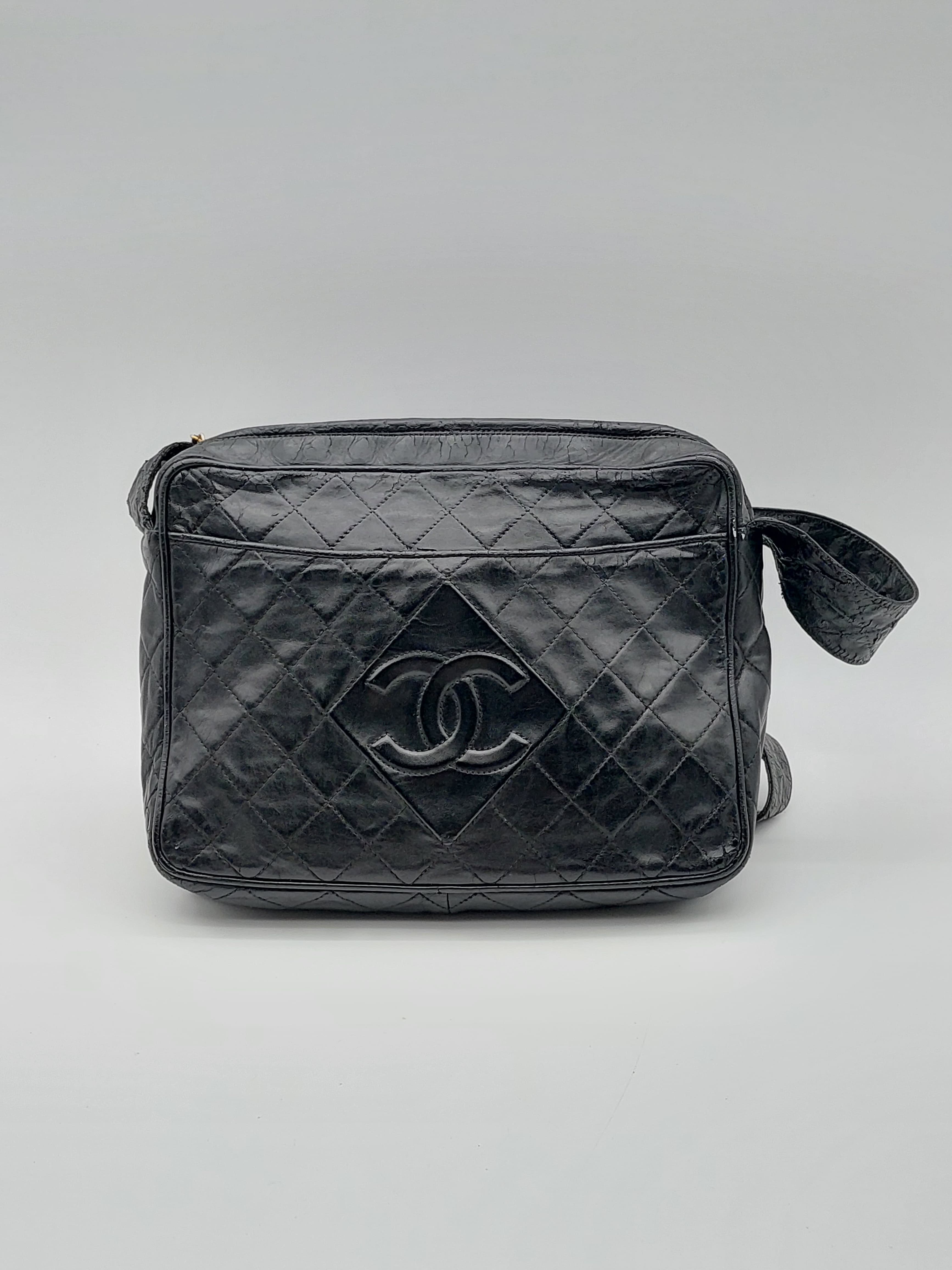 Chanel CC Logo Quilted Camera Shoulderbag