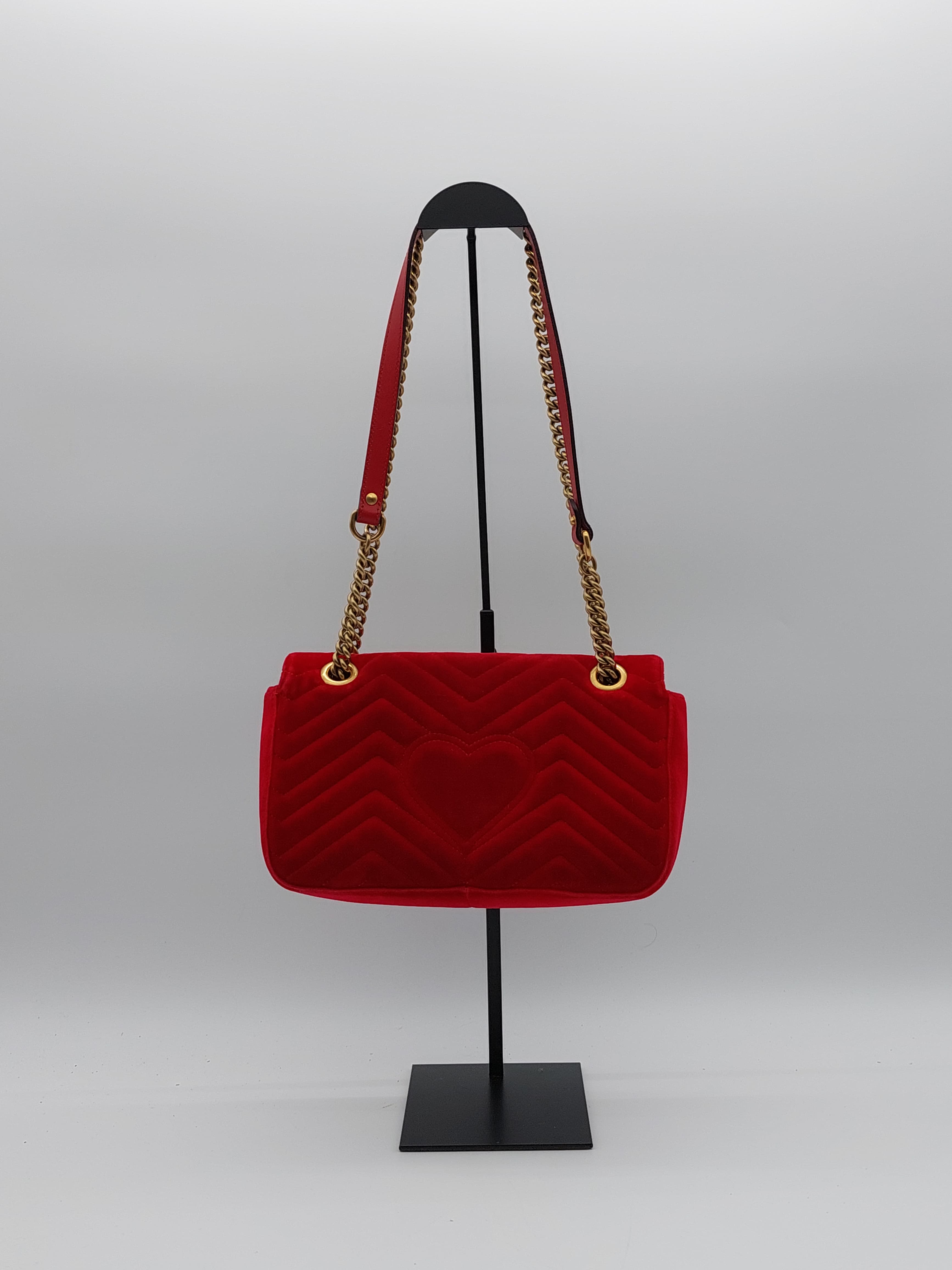 Gucci Marmont velvet red