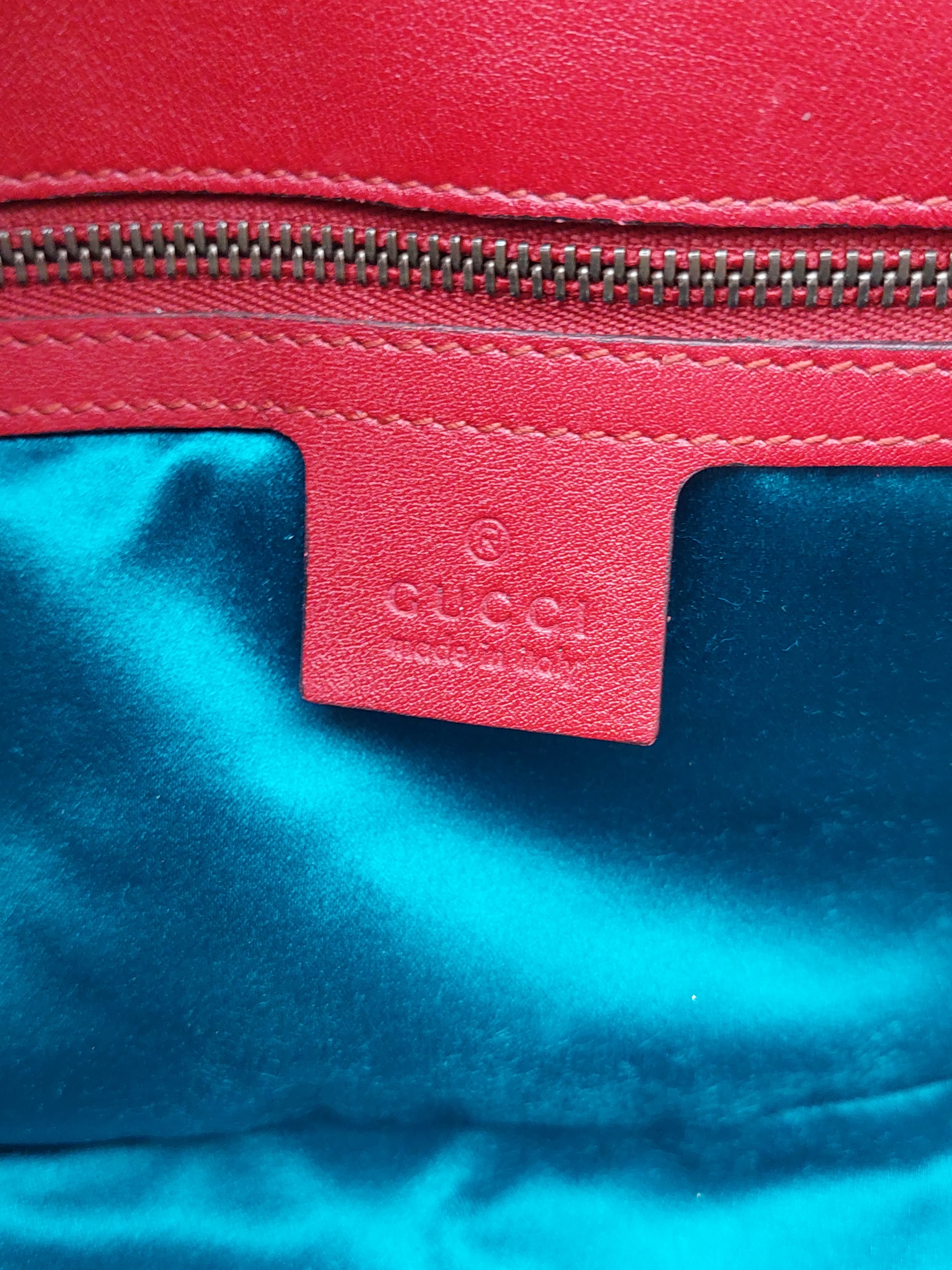 Gucci Marmont velvet red