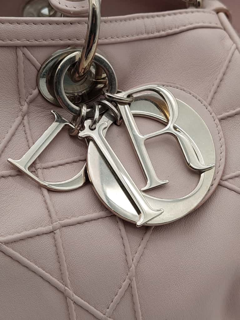 Dior Blush Pink Cannage Leather Grand Polochon