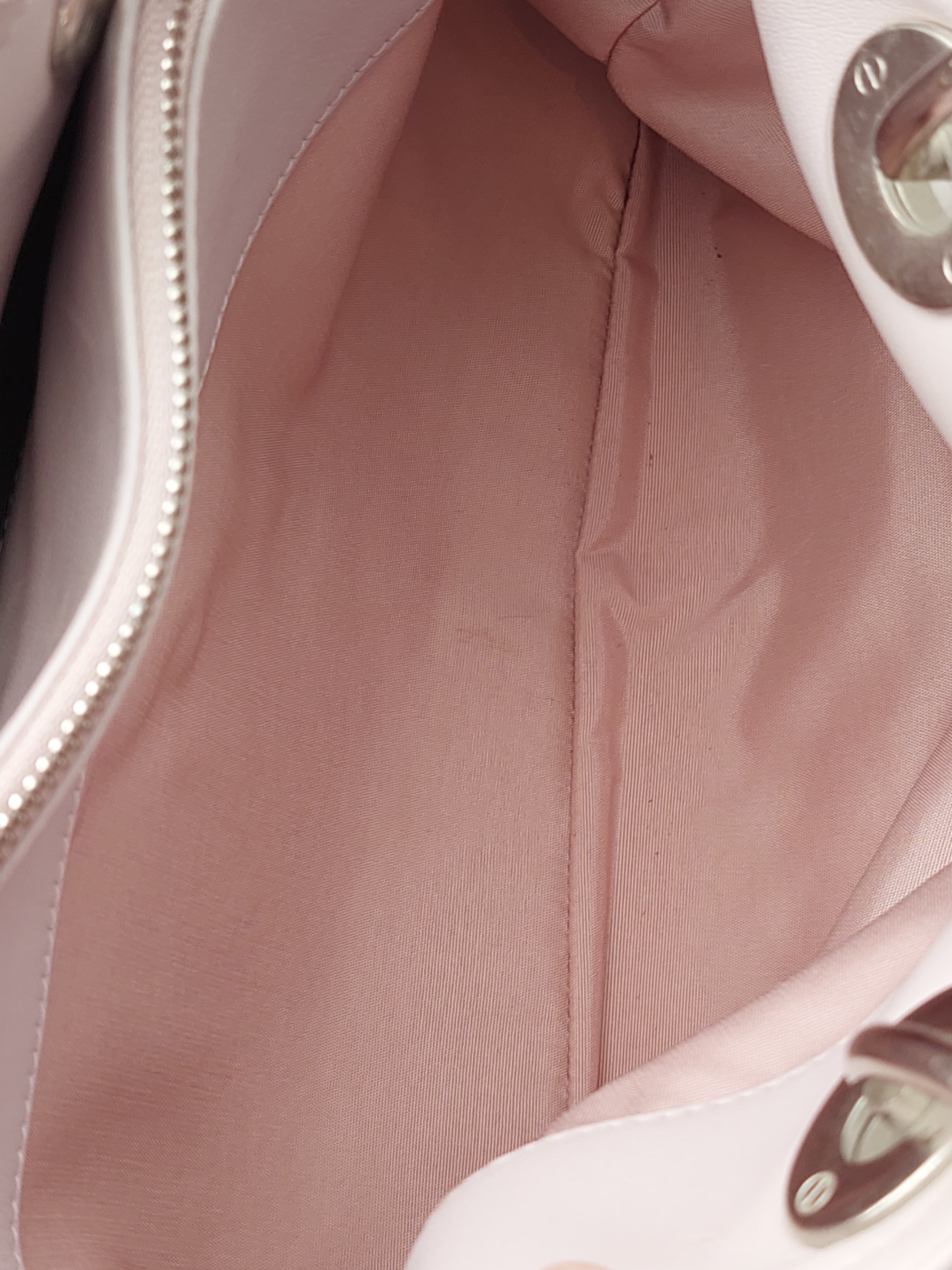 Dior Blush Pink Cannage Leather Grand Polochon