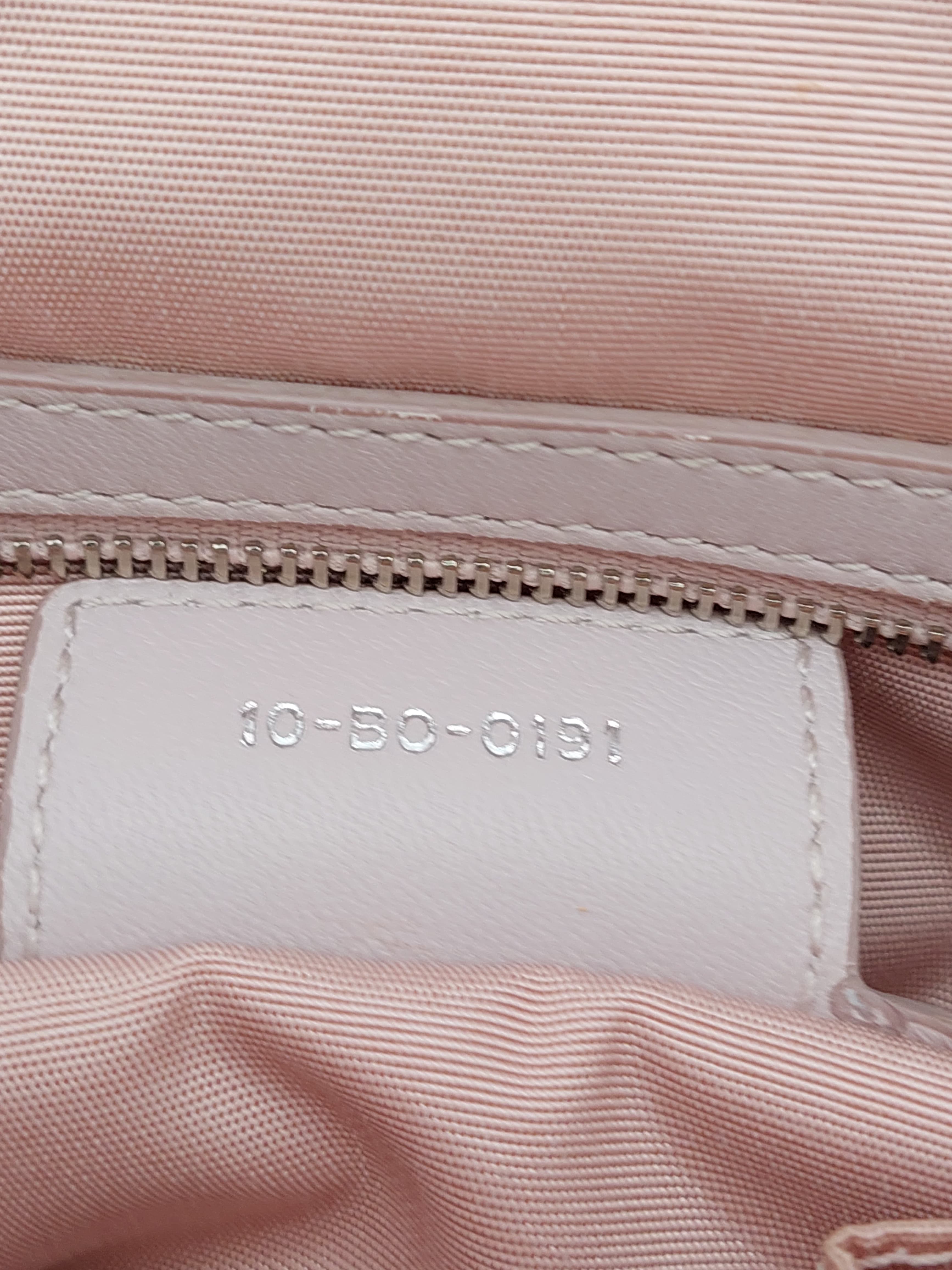 Dior Blush Pink Cannage Leather Grand Polochon