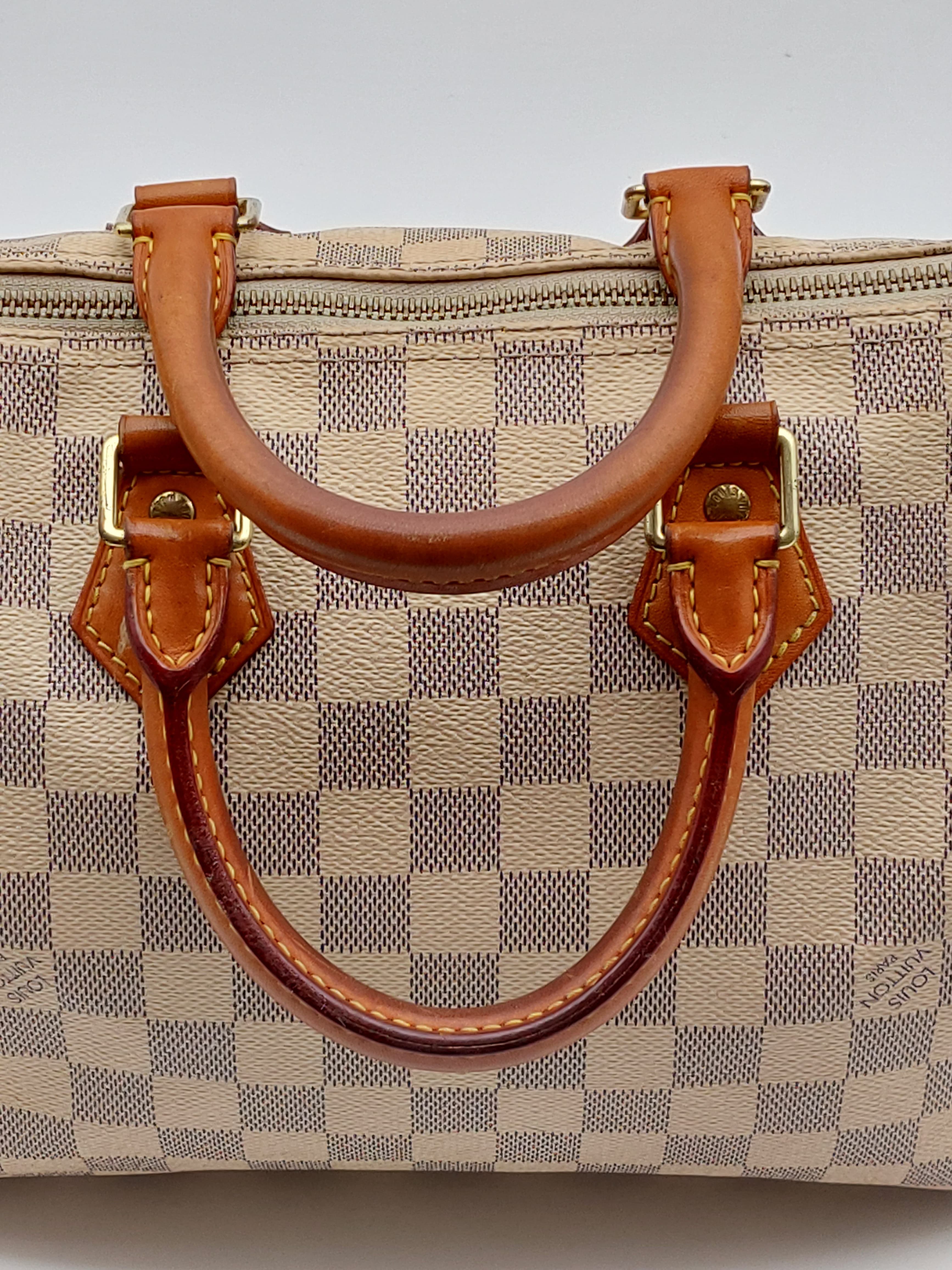 Speedy 25 Damier Azur