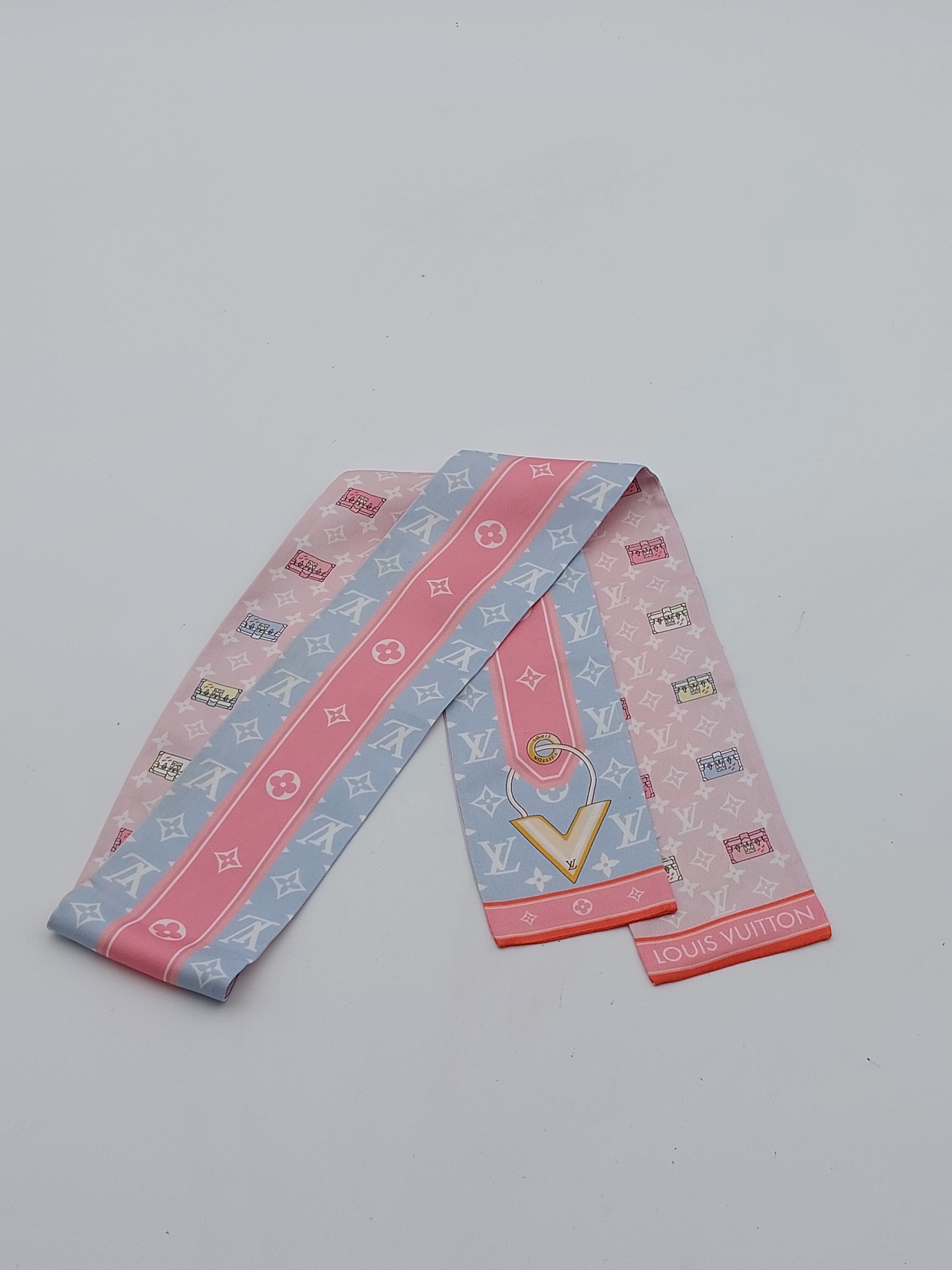 Bandeau light blue/pink