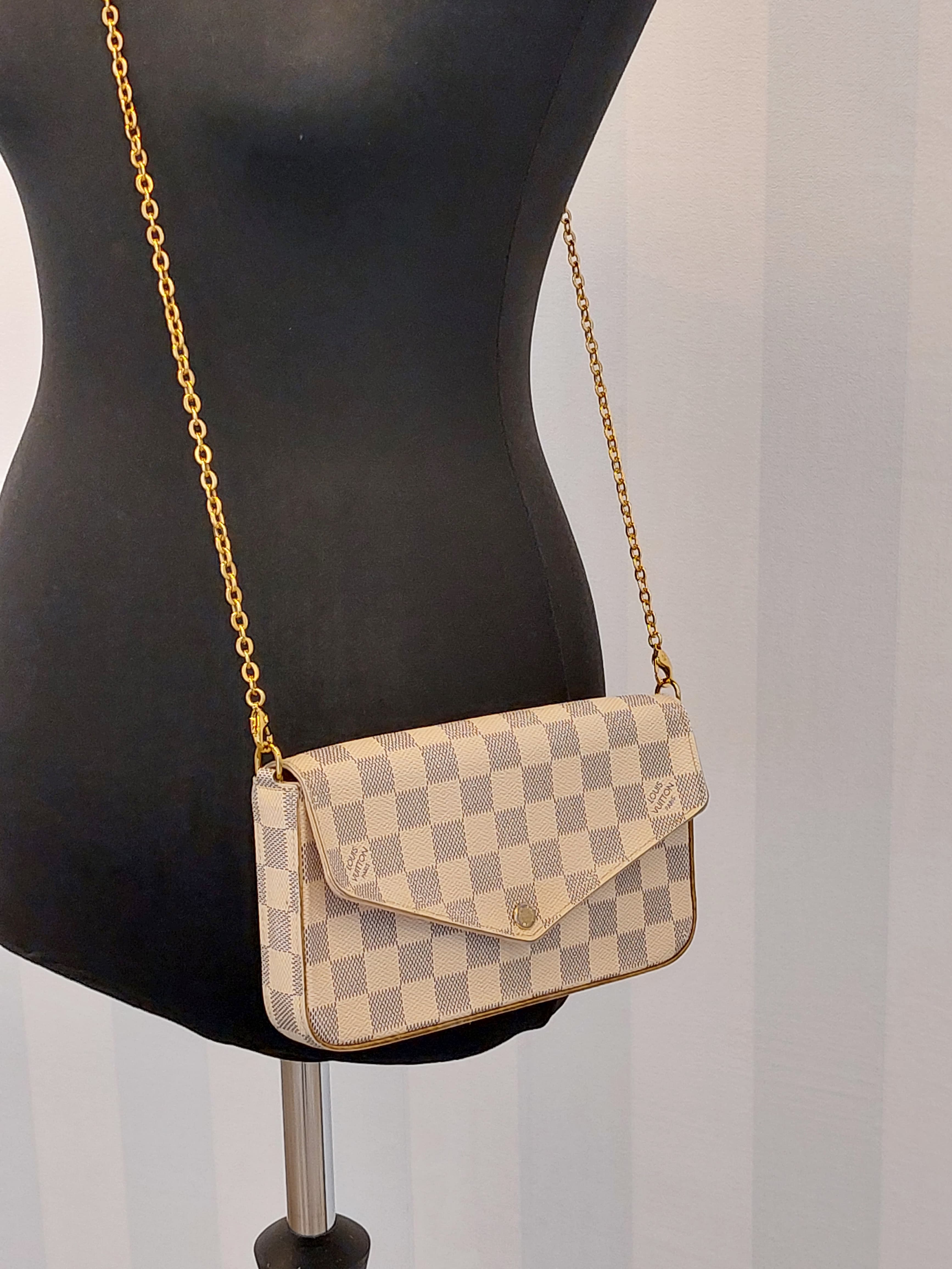 Félicie Pochette Damier Azur