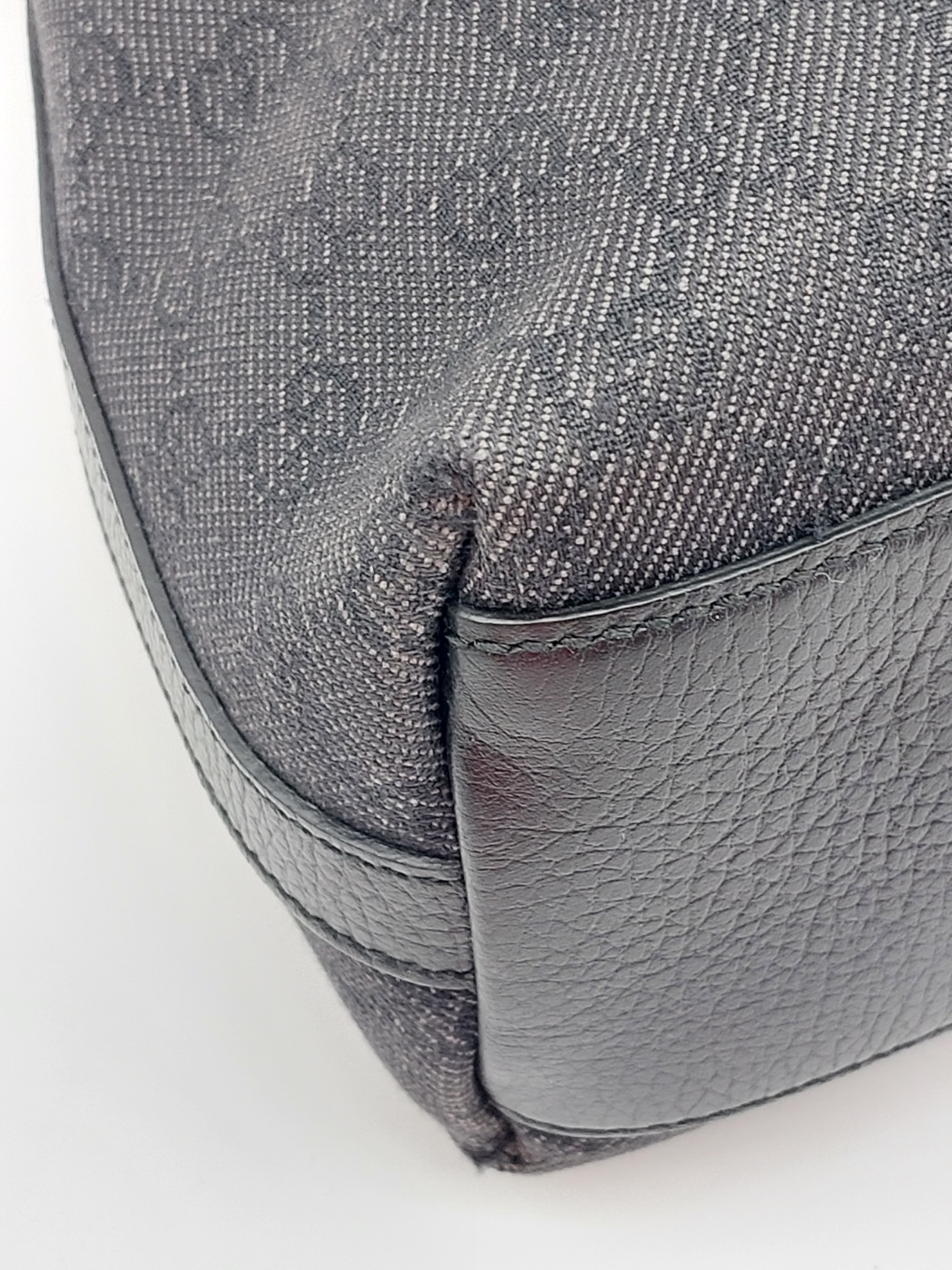 GG Canvas Hobo black/grey