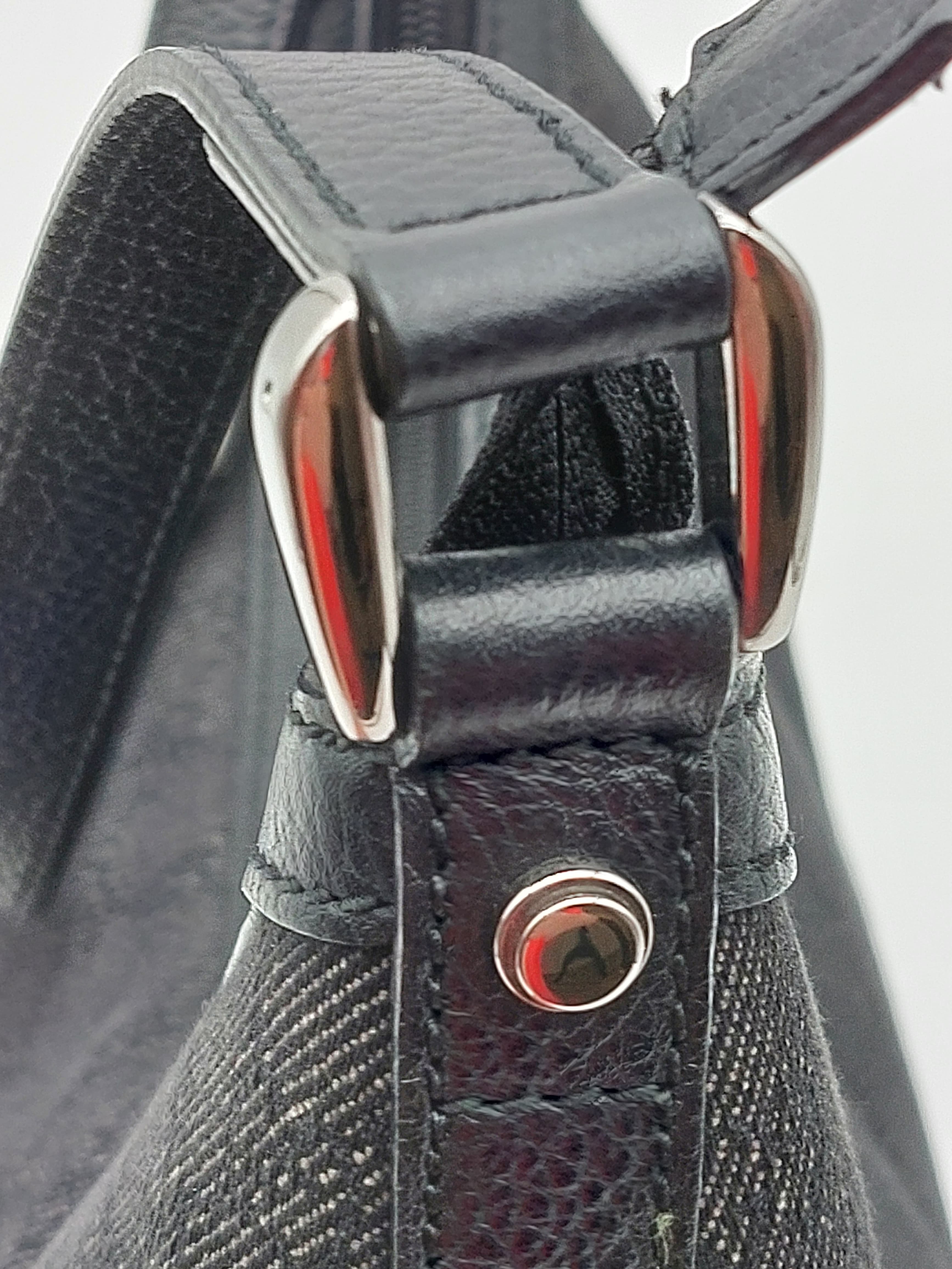 GG Canvas Hobo black/grey