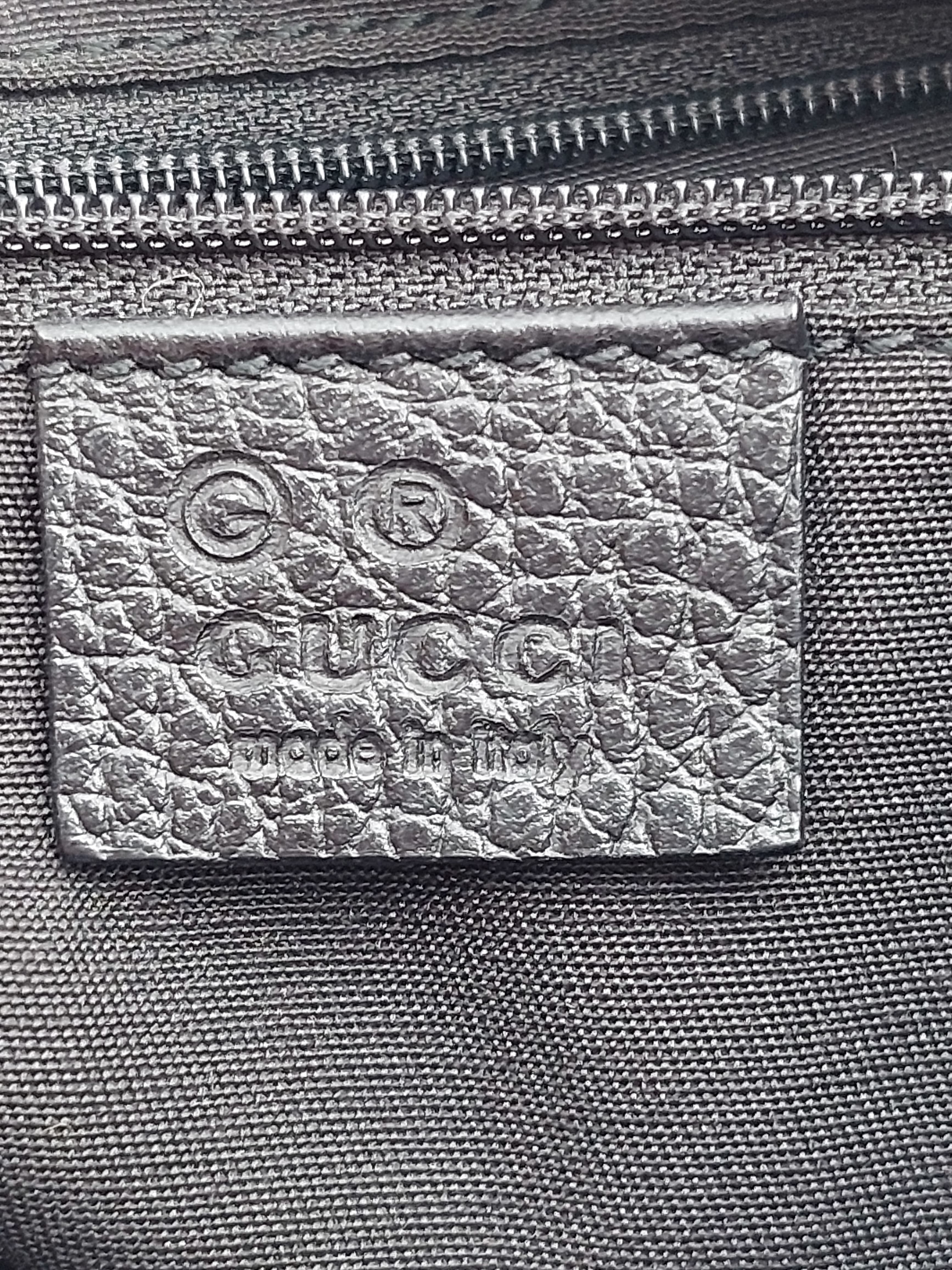 GG Canvas Hobo black/grey