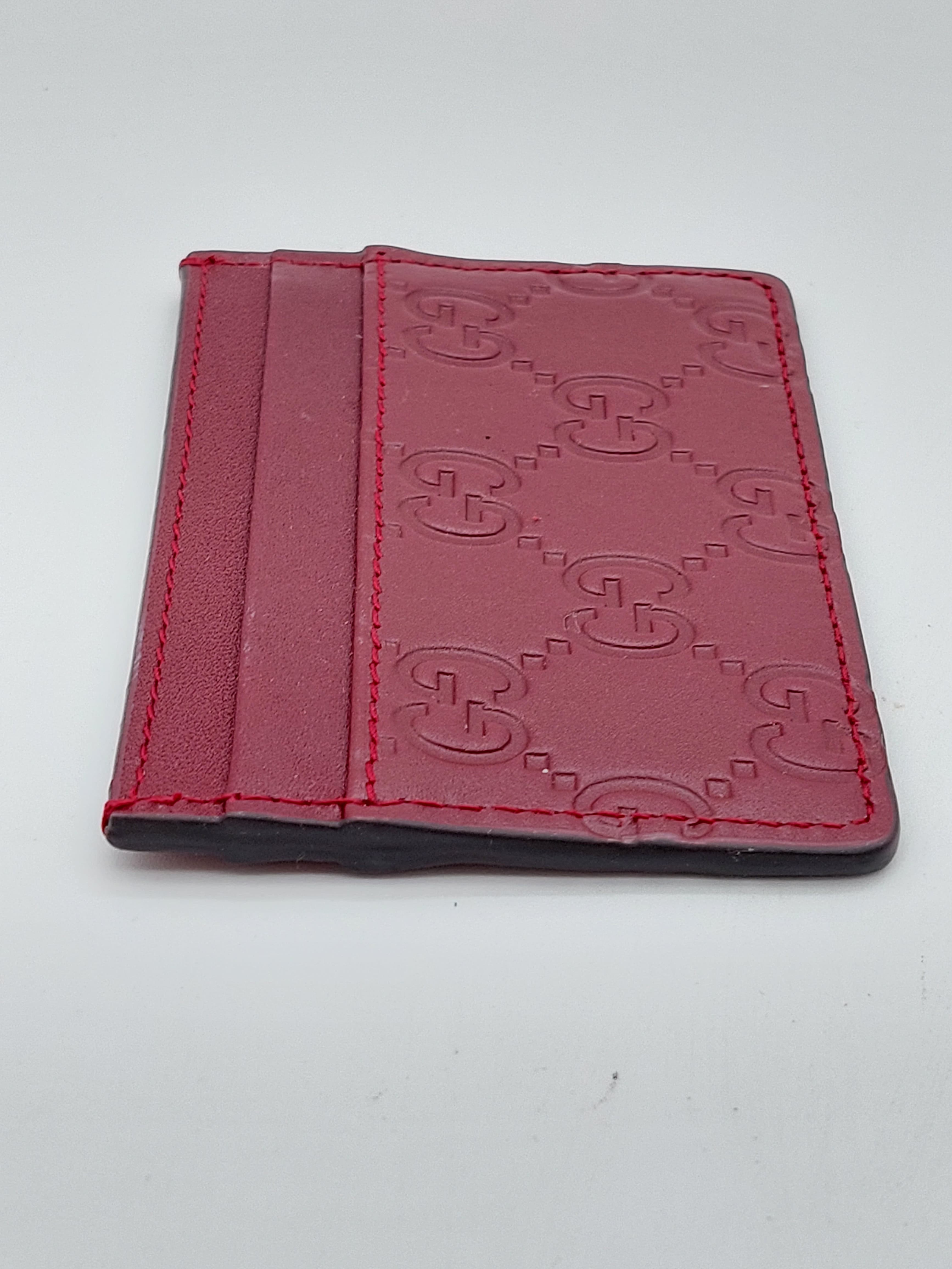 Guccissima Cardholder Burgundy