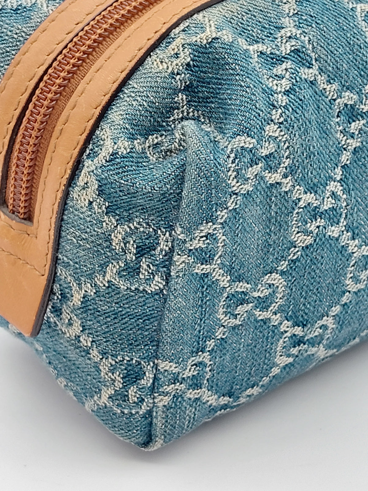 Denim Cosmetic Pouch
