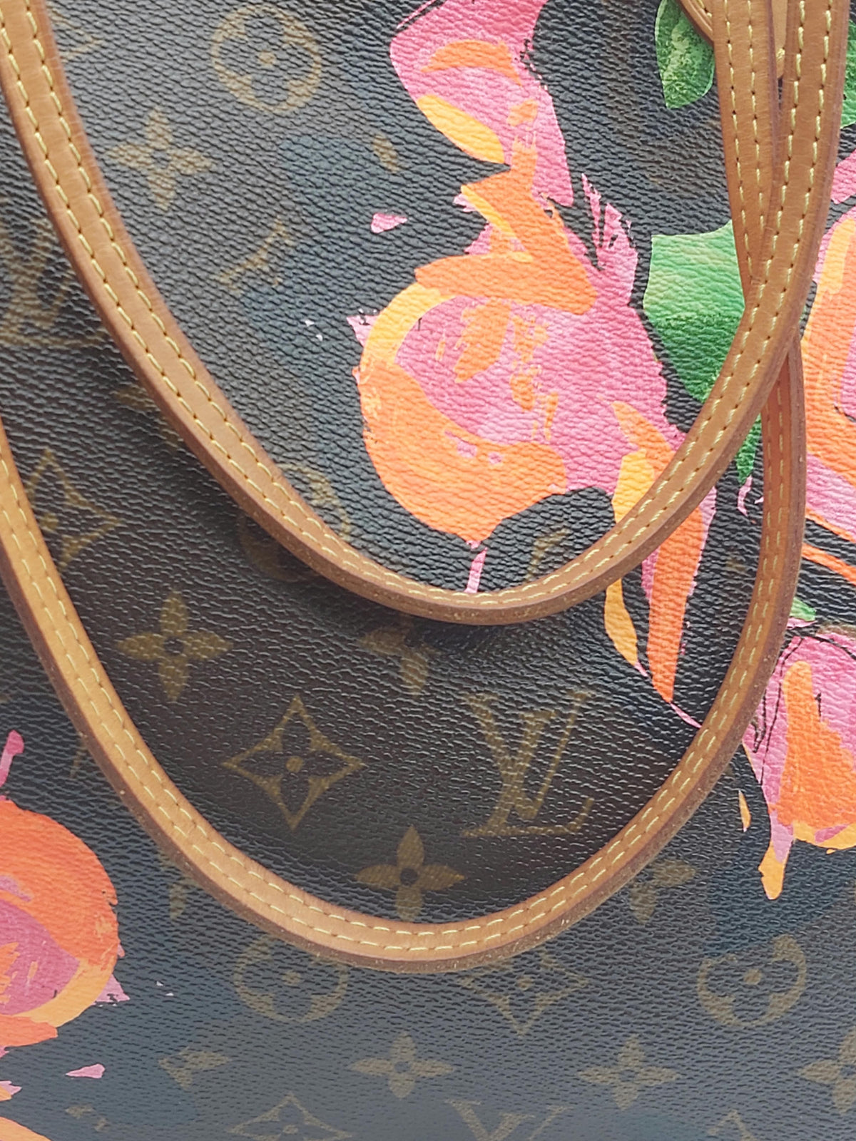 Neverfull MM Monogram Roses Stephen Sprouse limited edition