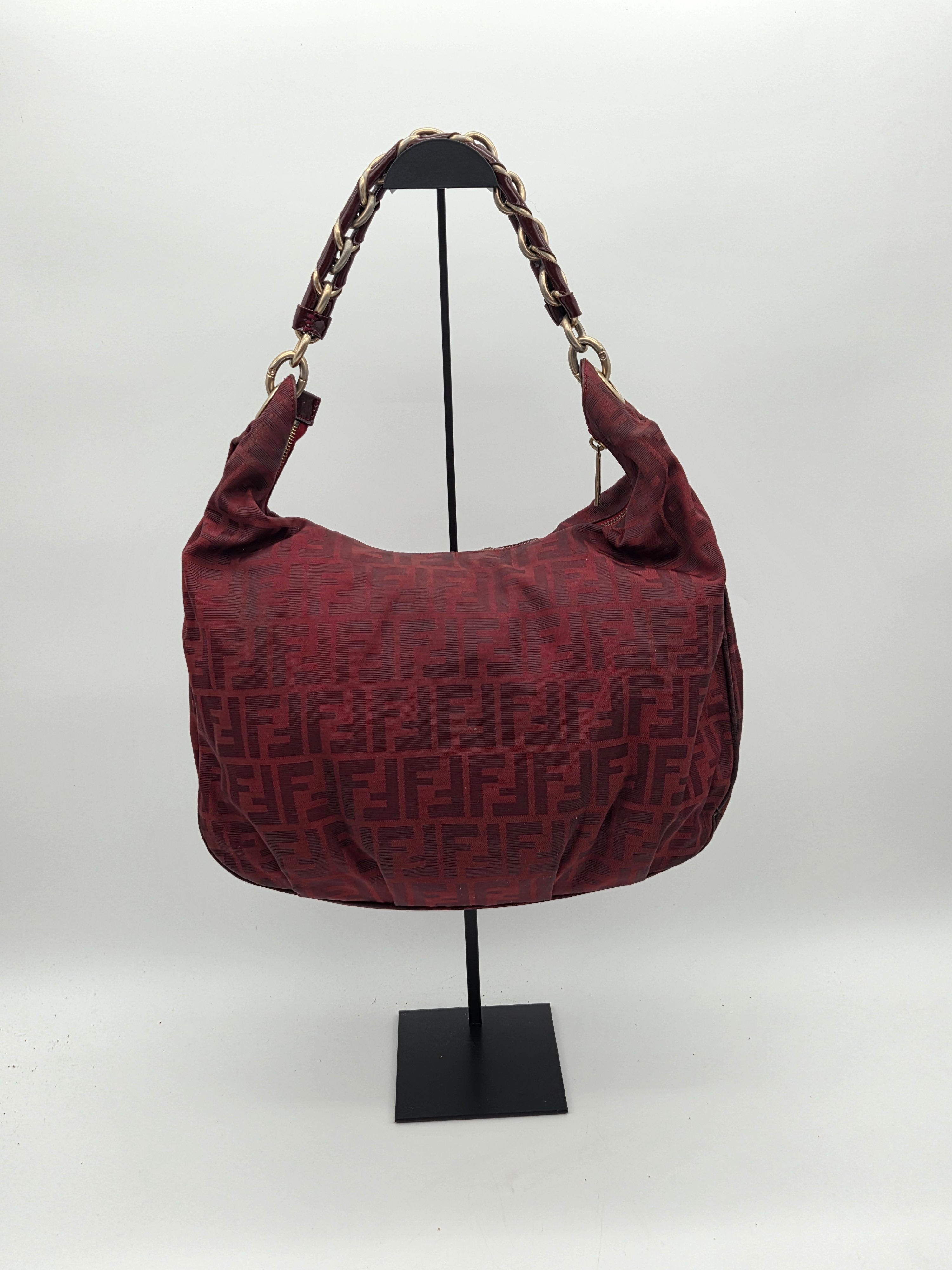 Chef Hobo Bag Burgundy Zucca