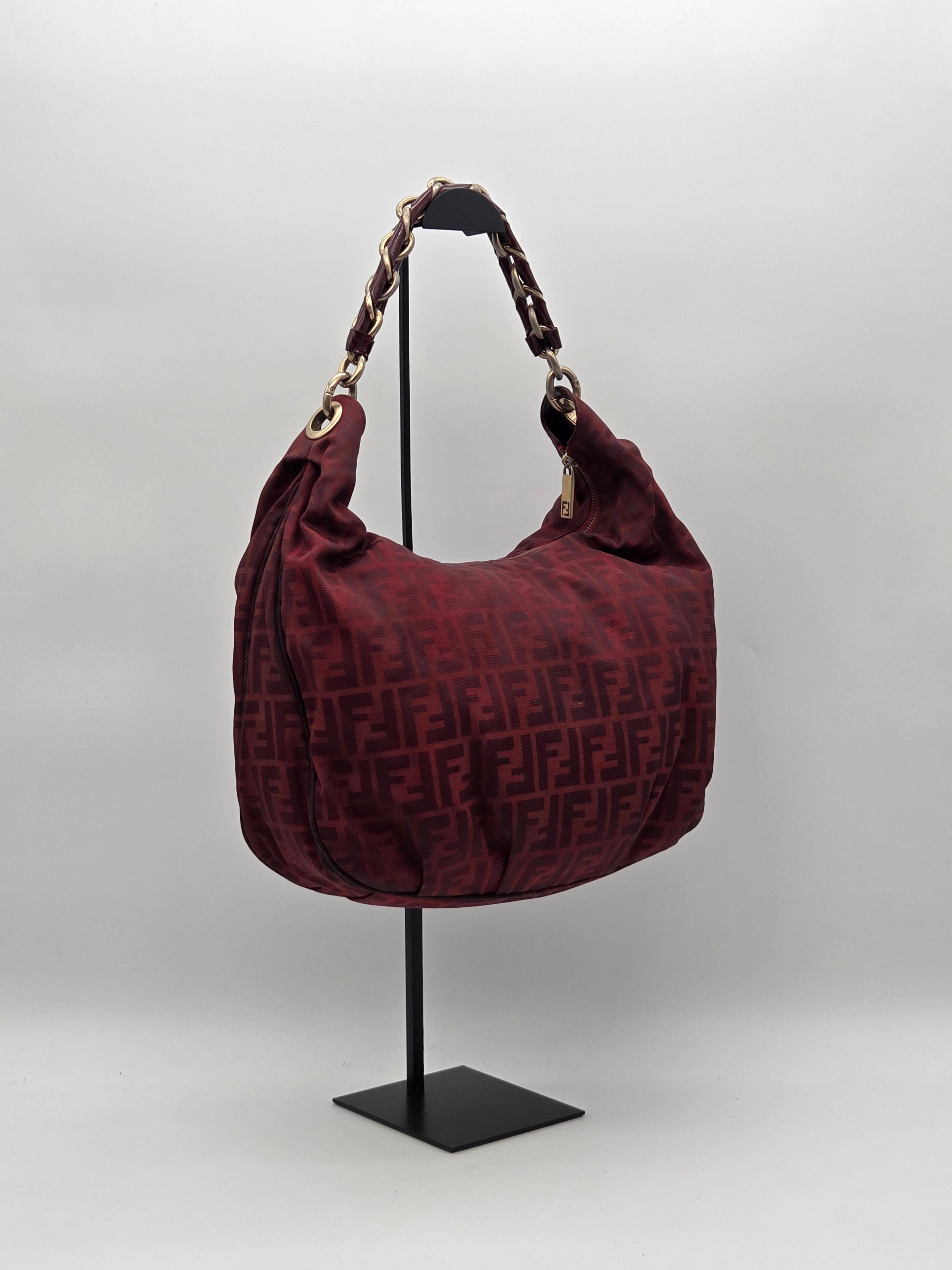 Chef Hobo Bag Burgundy Zucca
