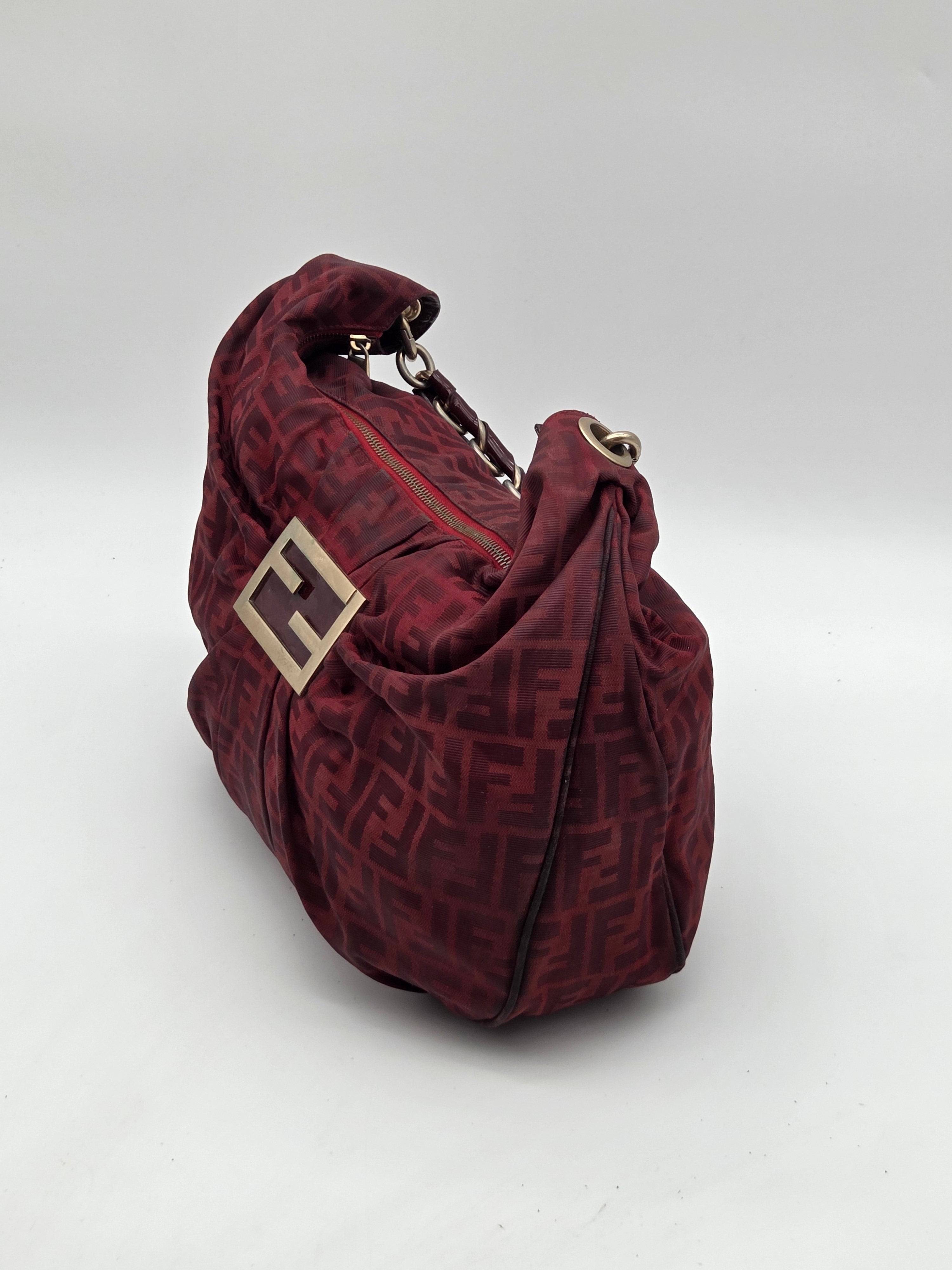 Chef Hobo Bag Burgundy Zucca