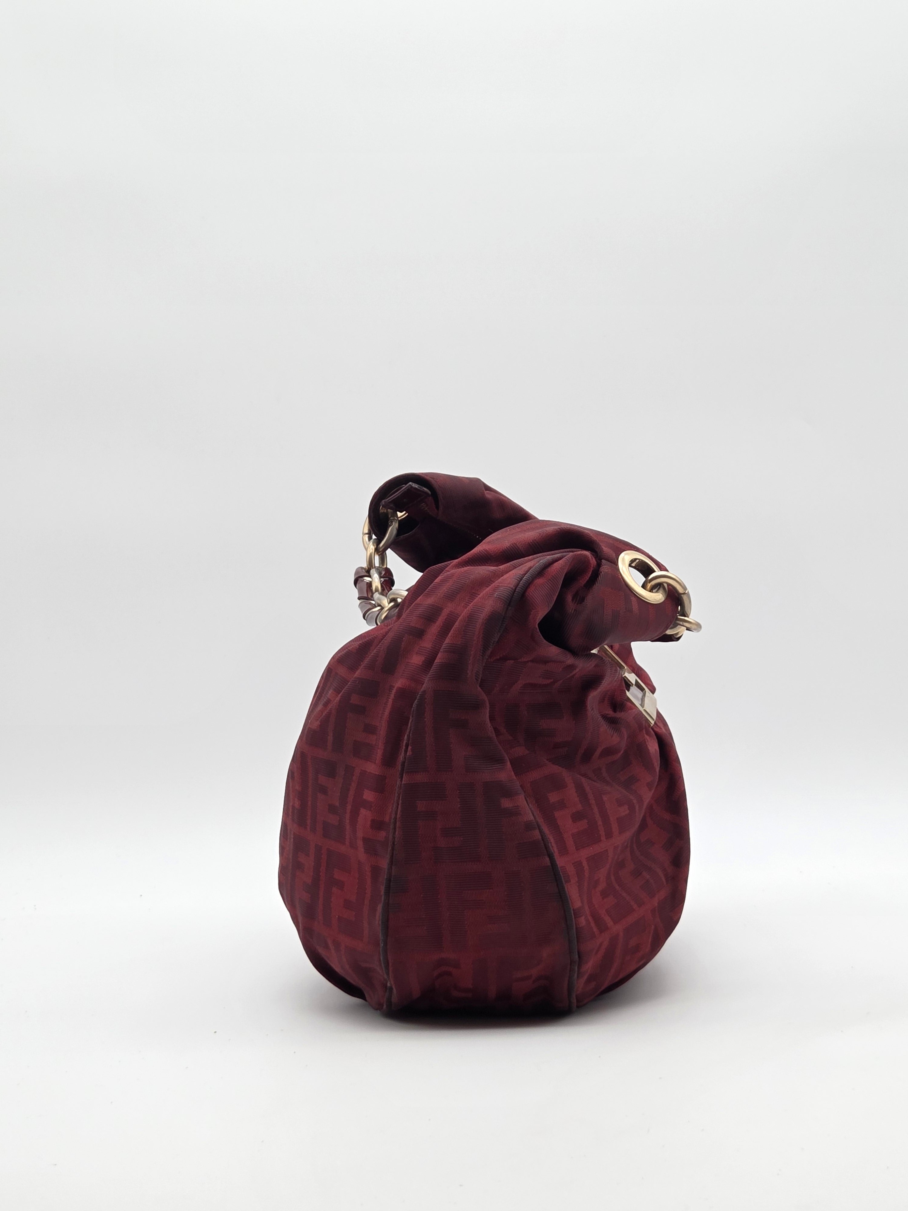 Chef Hobo Bag Burgundy Zucca