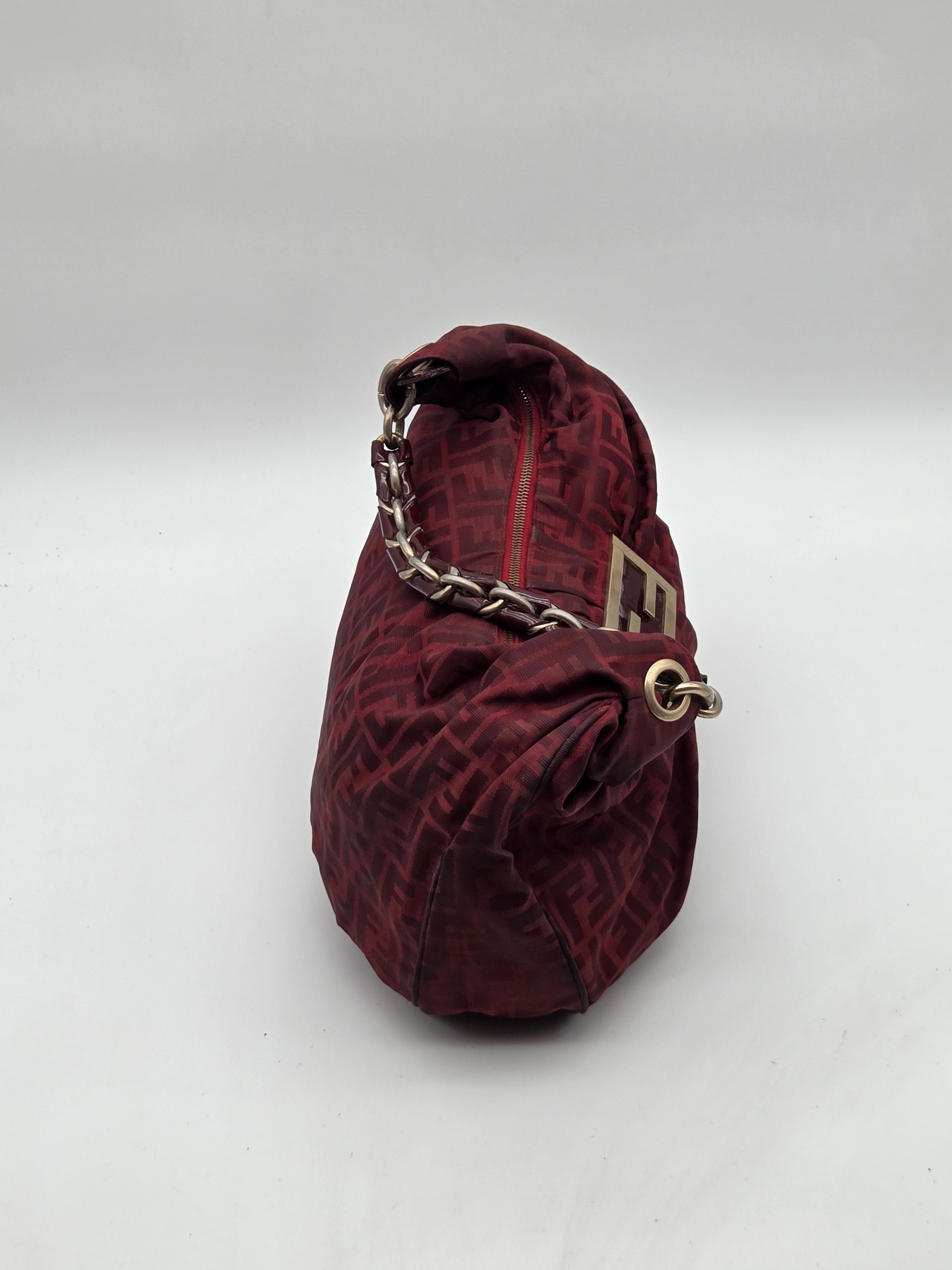Chef Hobo Bag Burgundy Zucca