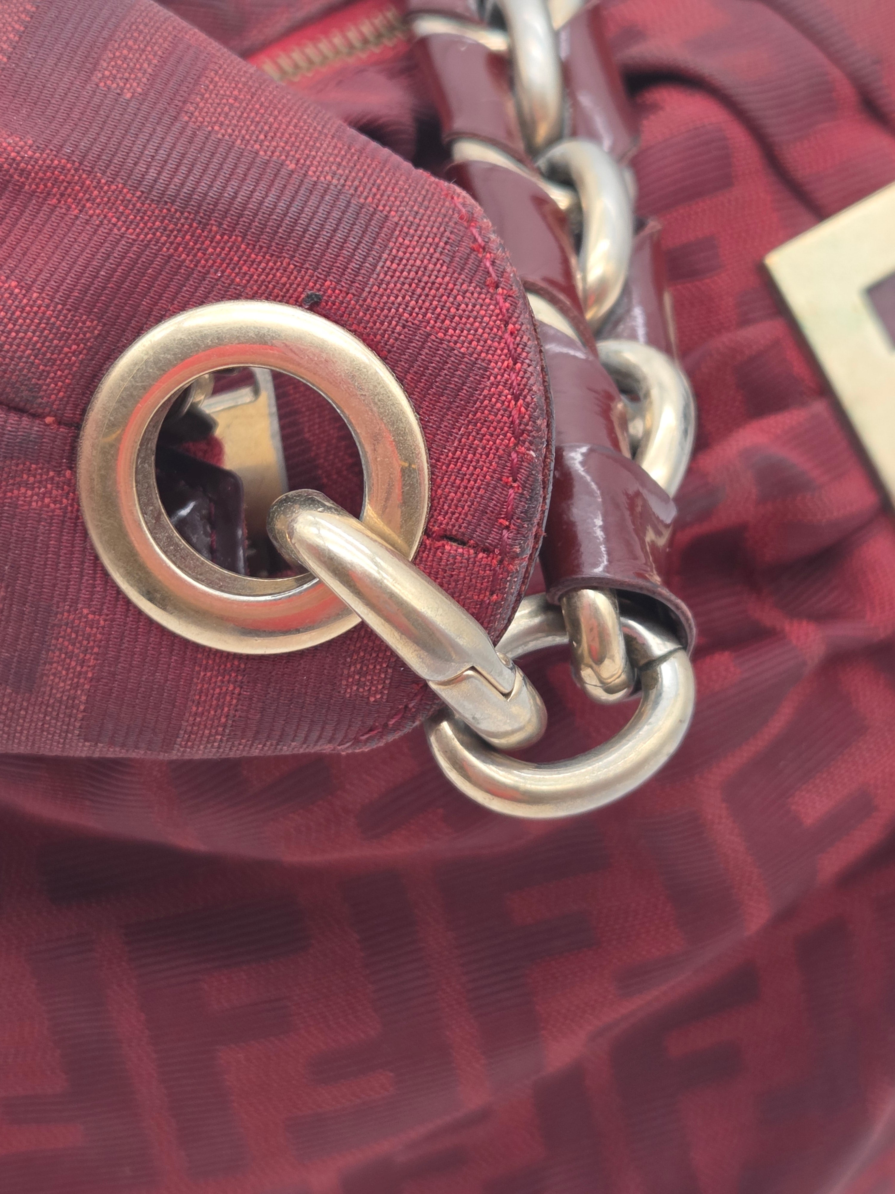 Chef Hobo Bag Burgundy Zucca
