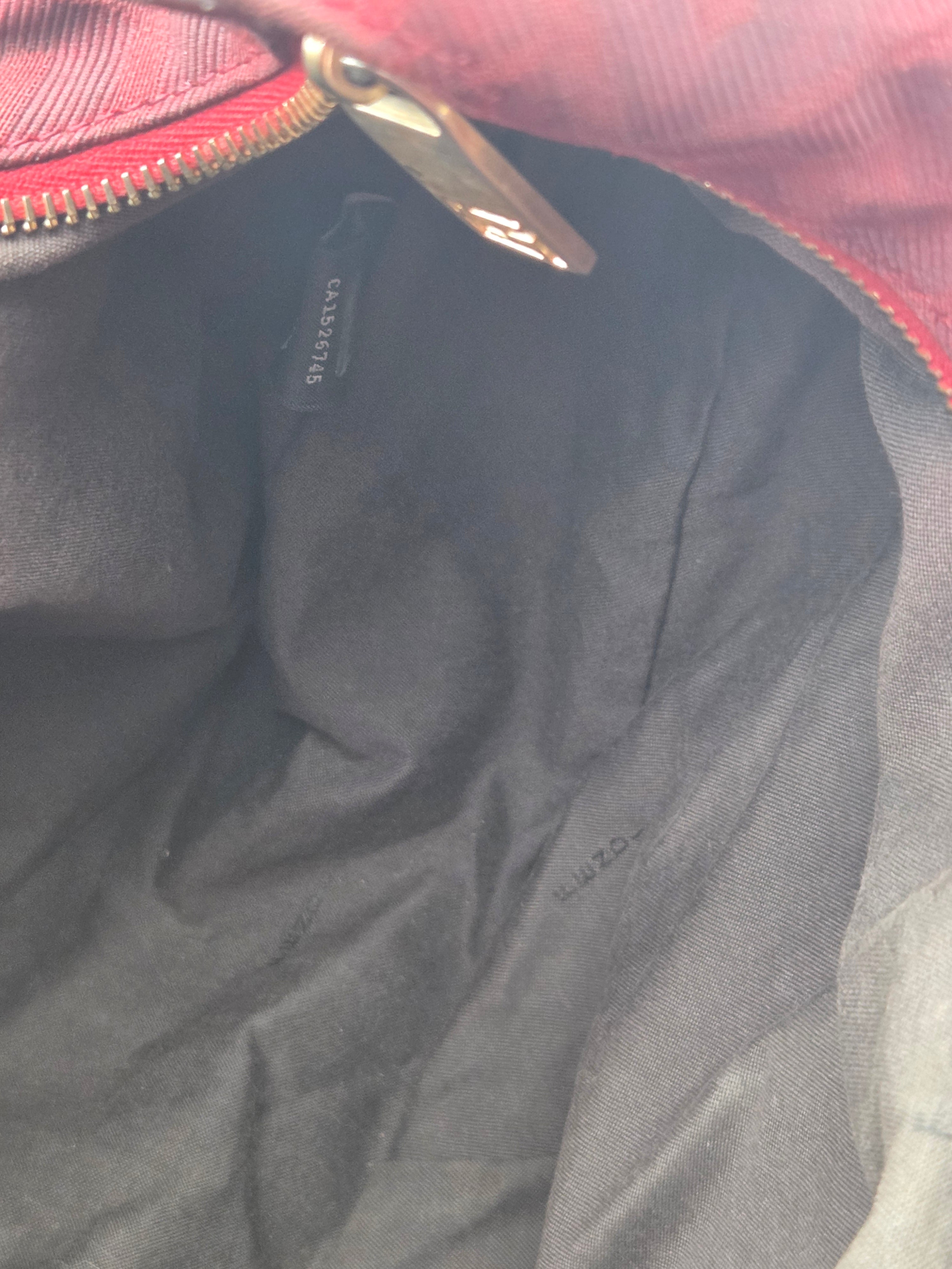 Chef Hobo Bag Burgundy Zucca