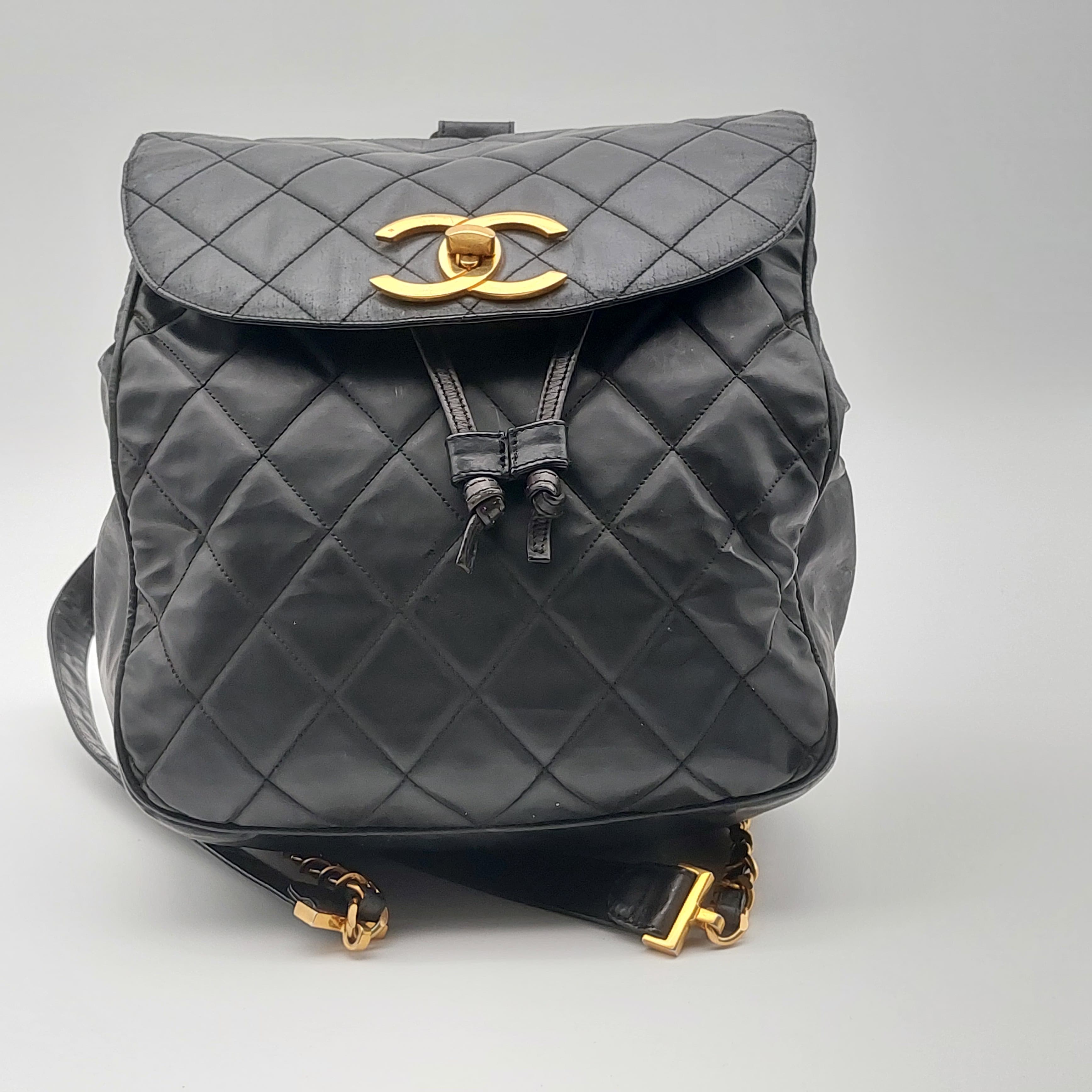 Chanel Quilted Lambskin Backpack
