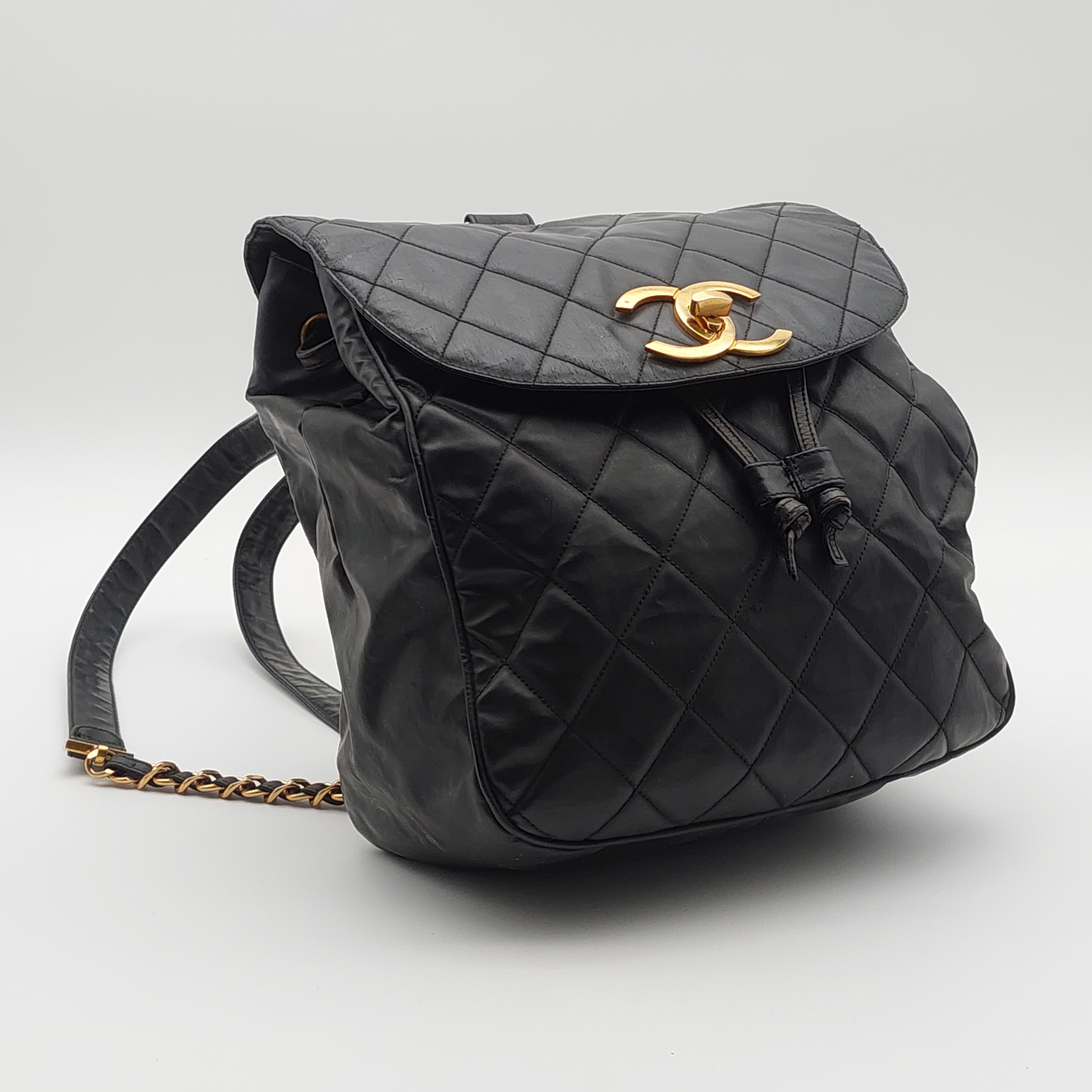 Chanel Quilted Lambskin Backpack