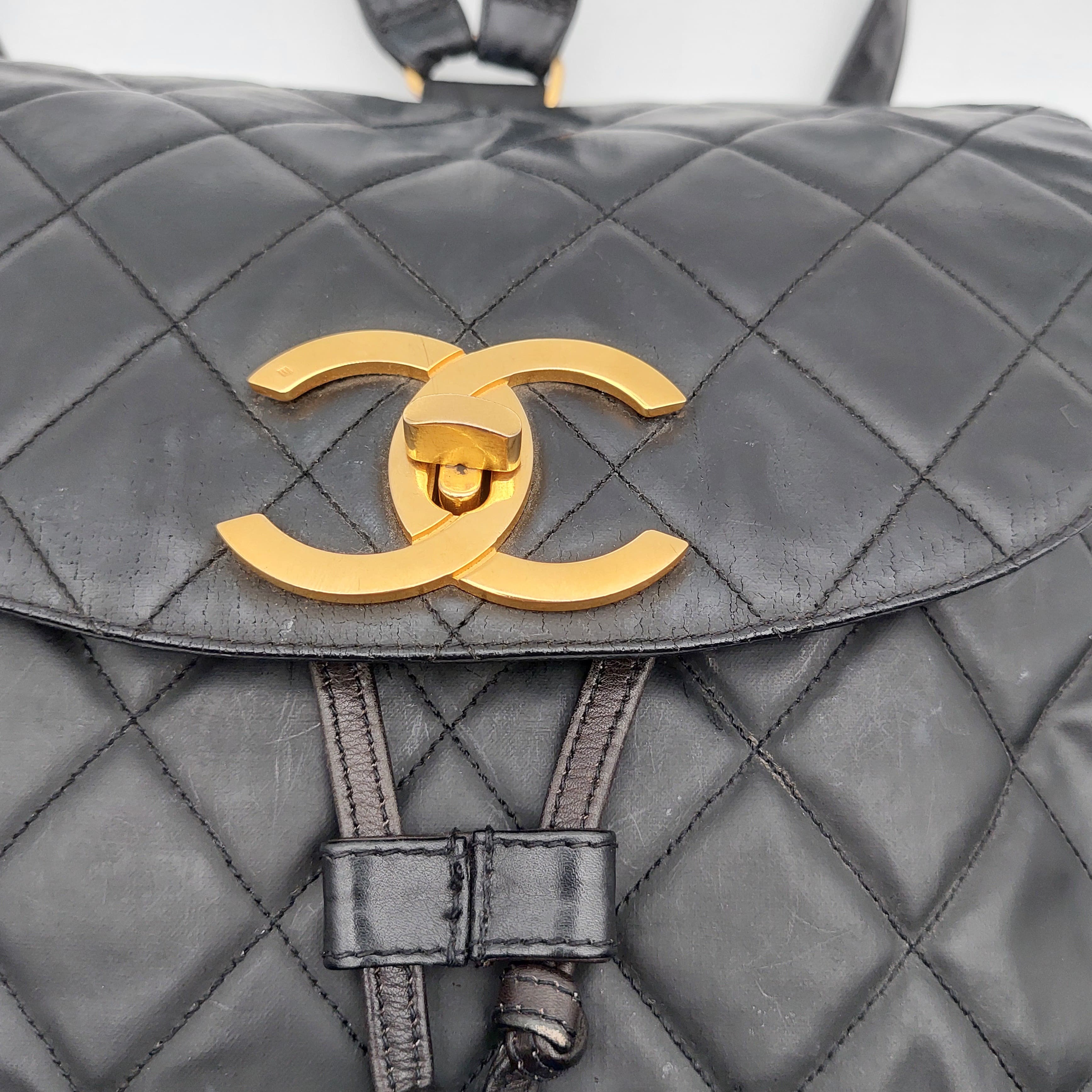 Chanel Quilted Lambskin Backpack