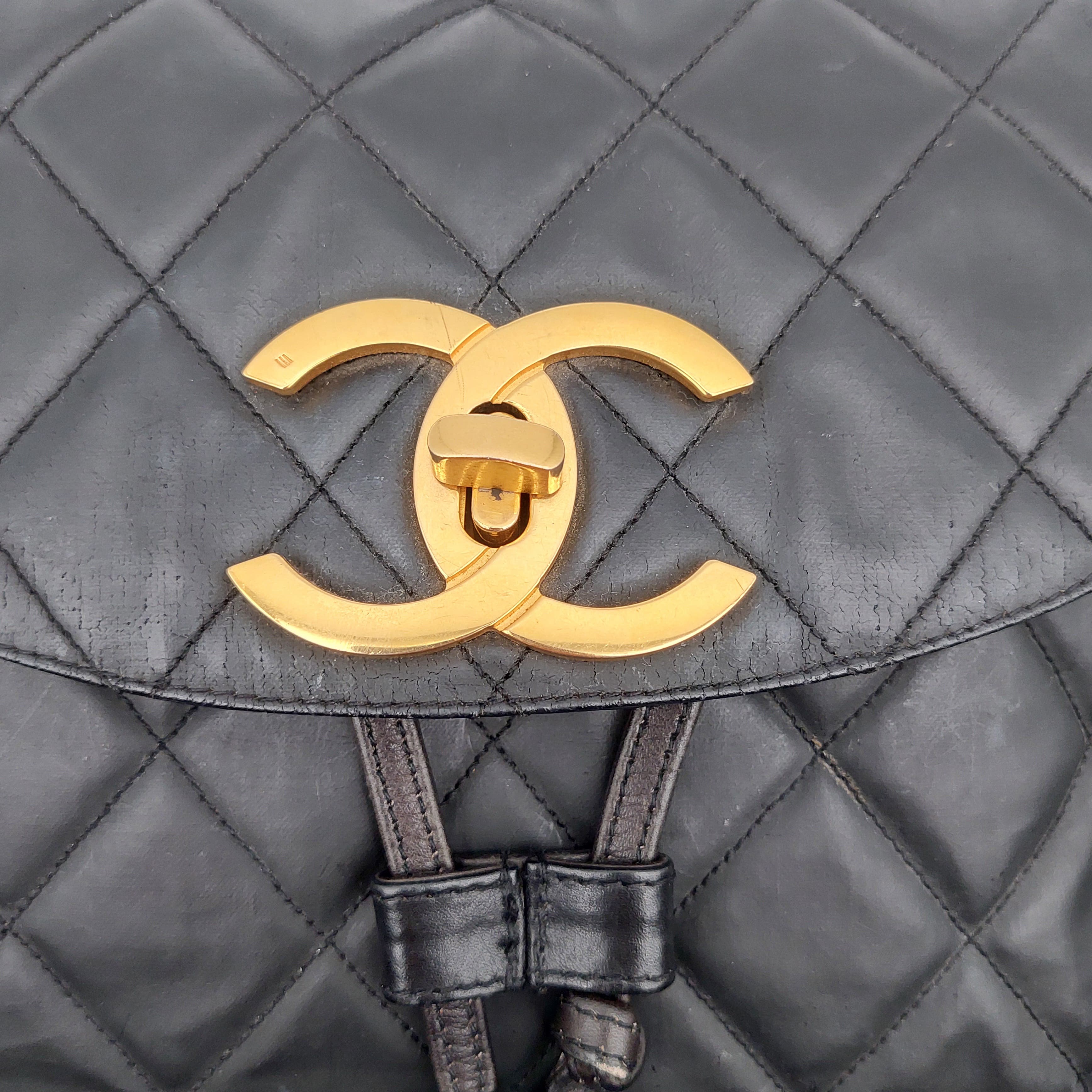Chanel Quilted Lambskin Backpack