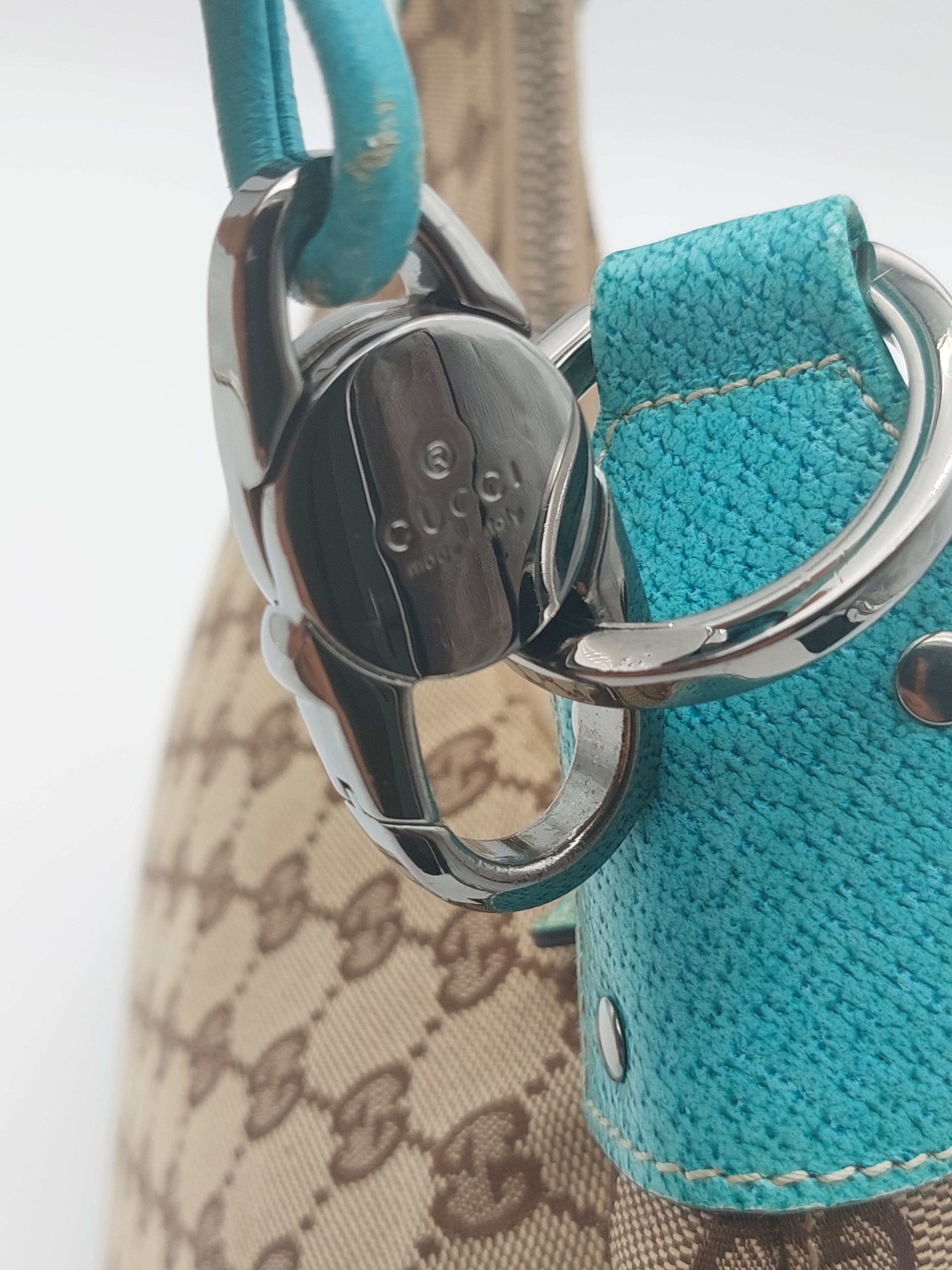 Gucci GG canvas beige/Turquoise