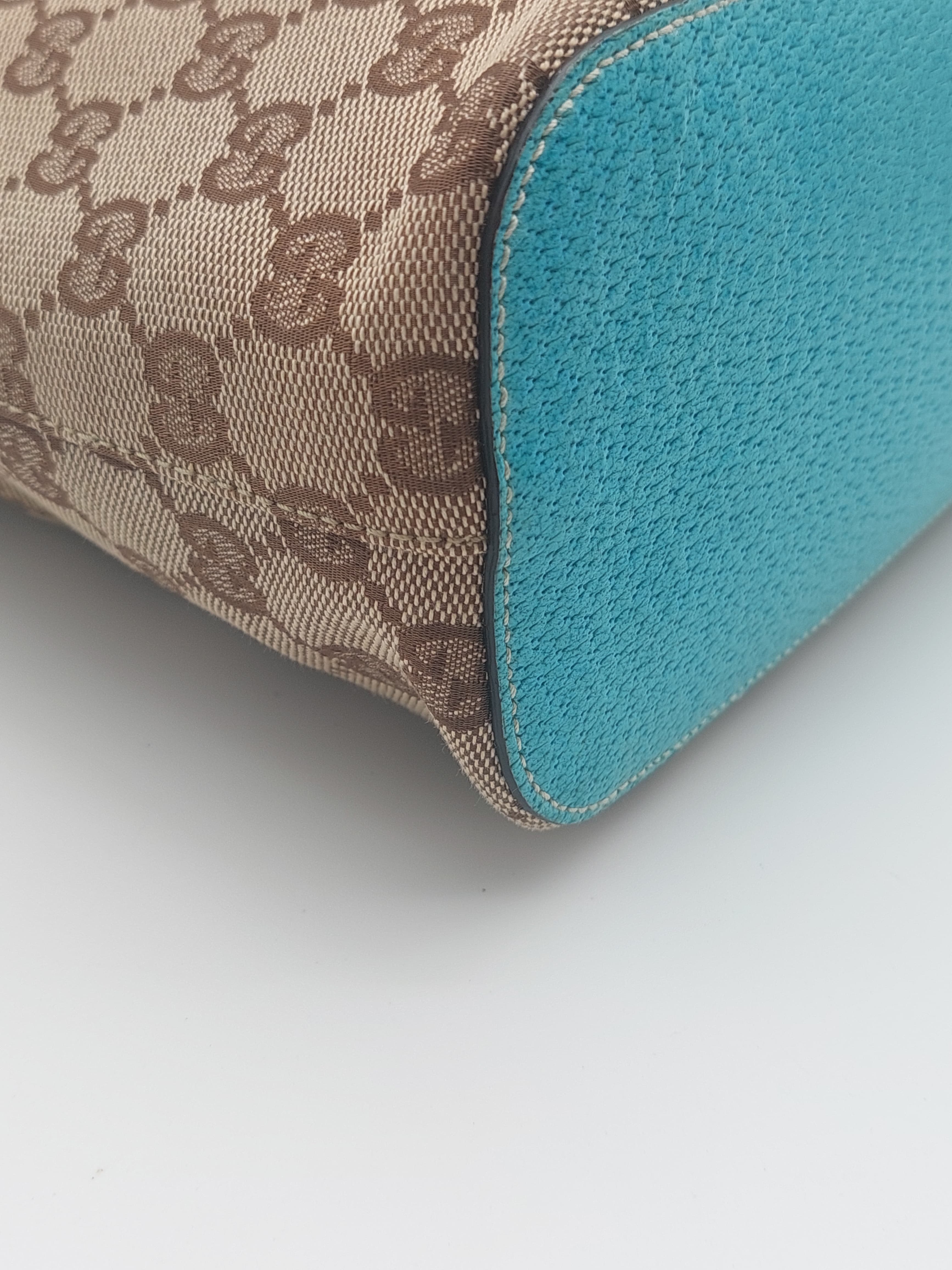 Gucci GG canvas beige/Turquoise