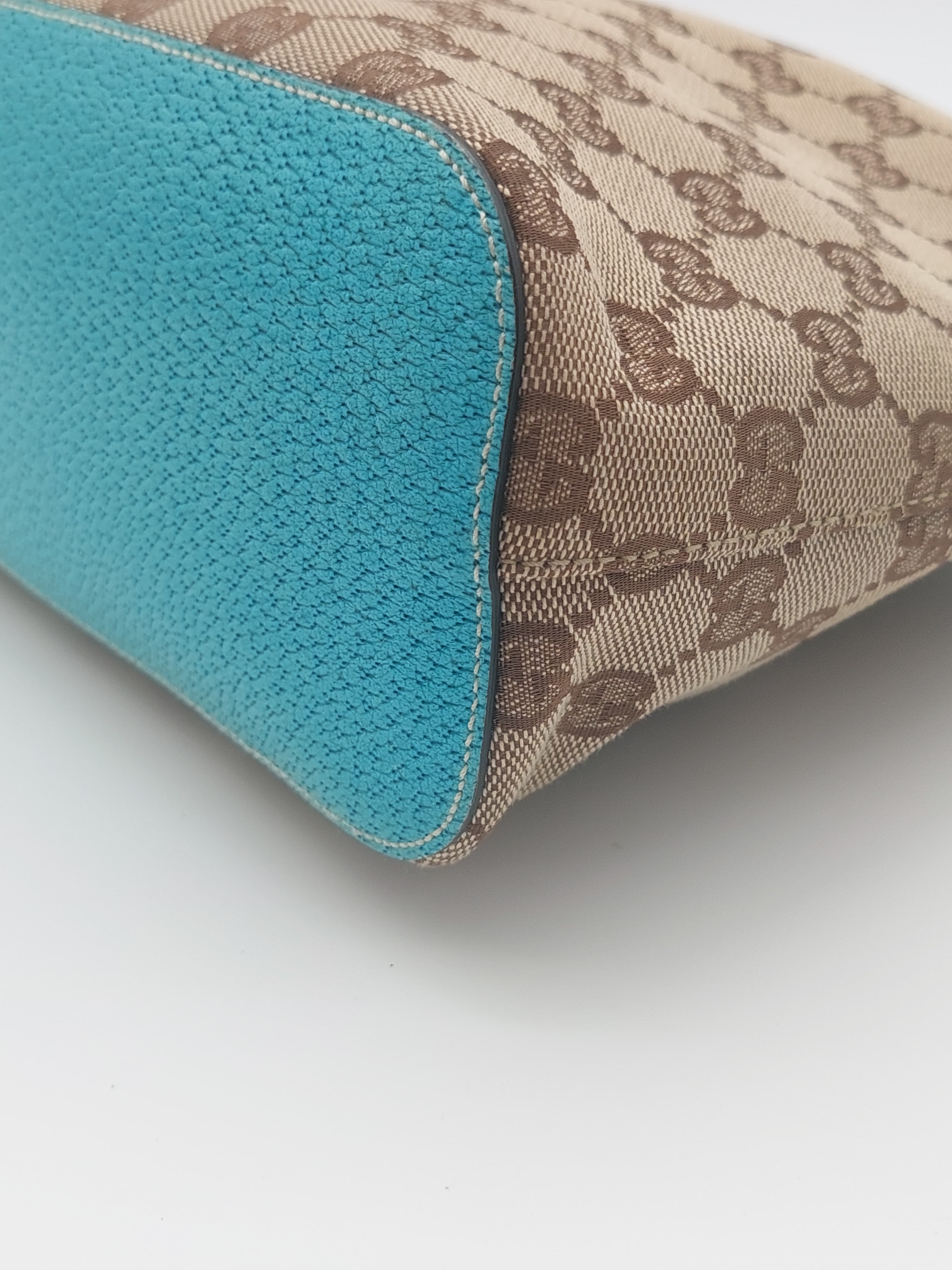 Gucci GG canvas beige/Turquoise