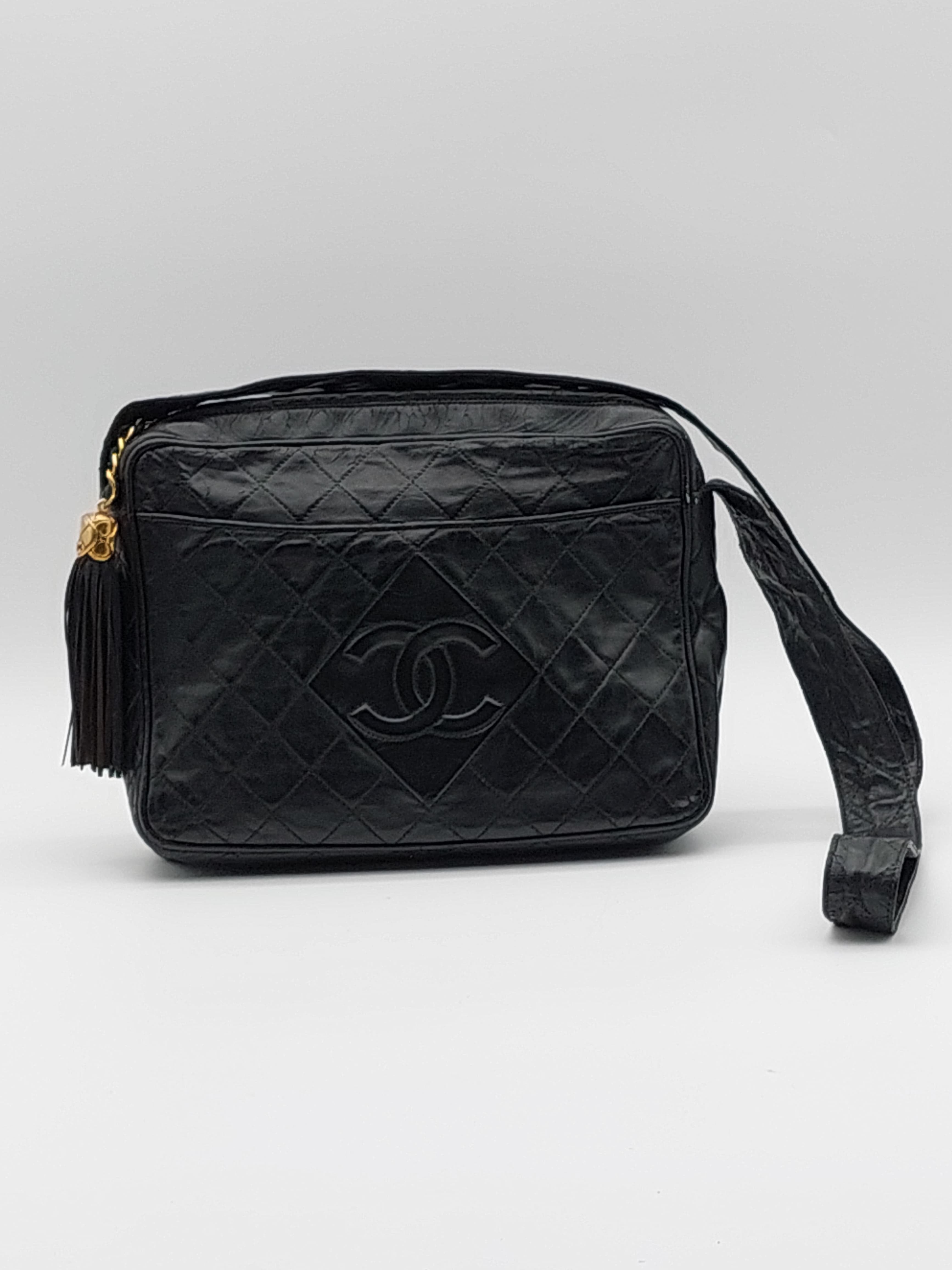 Chanel CC Logo Quilted Camera Shoulderbag