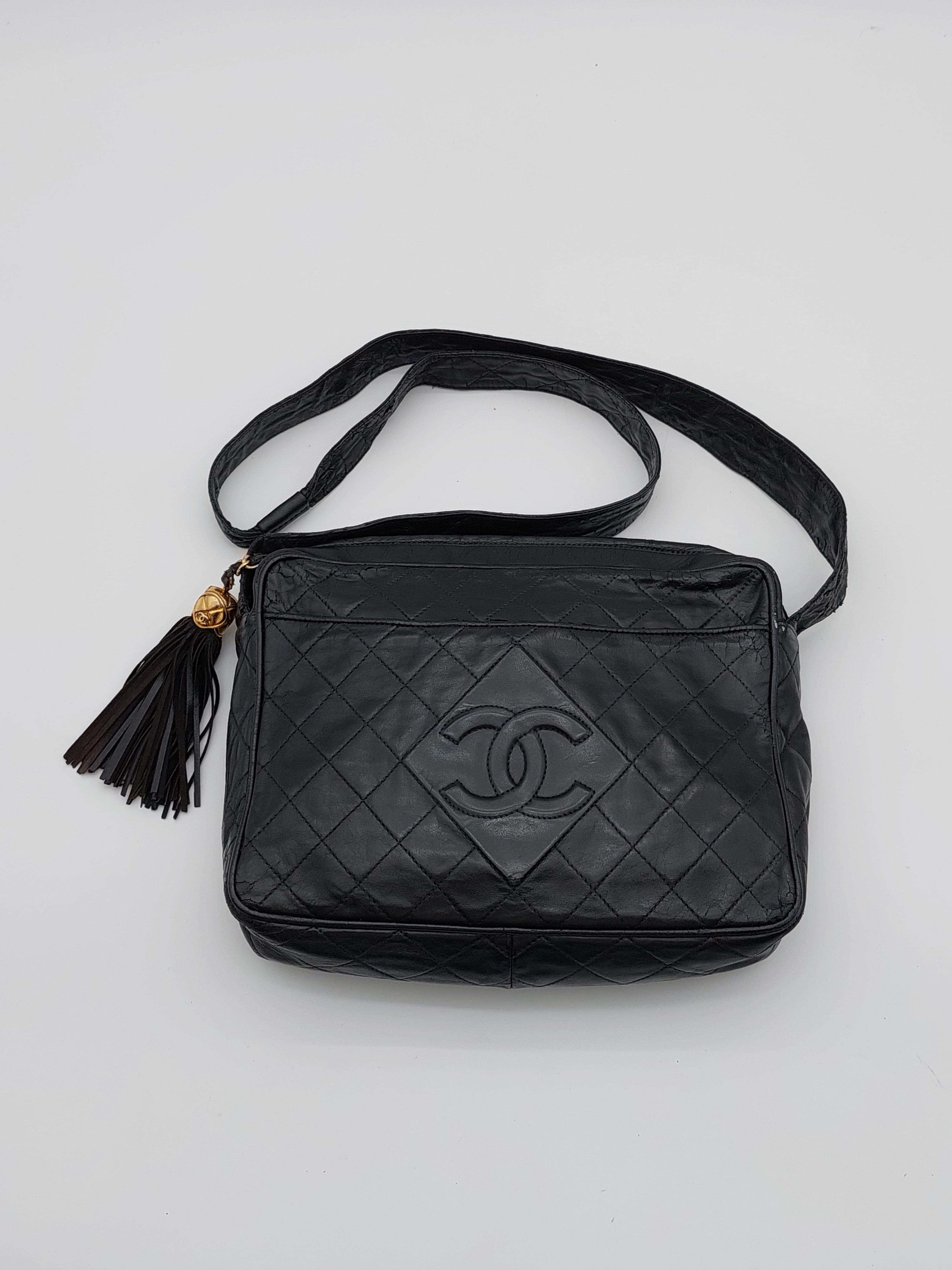 Chanel CC Logo Quilted Camera Shoulderbag