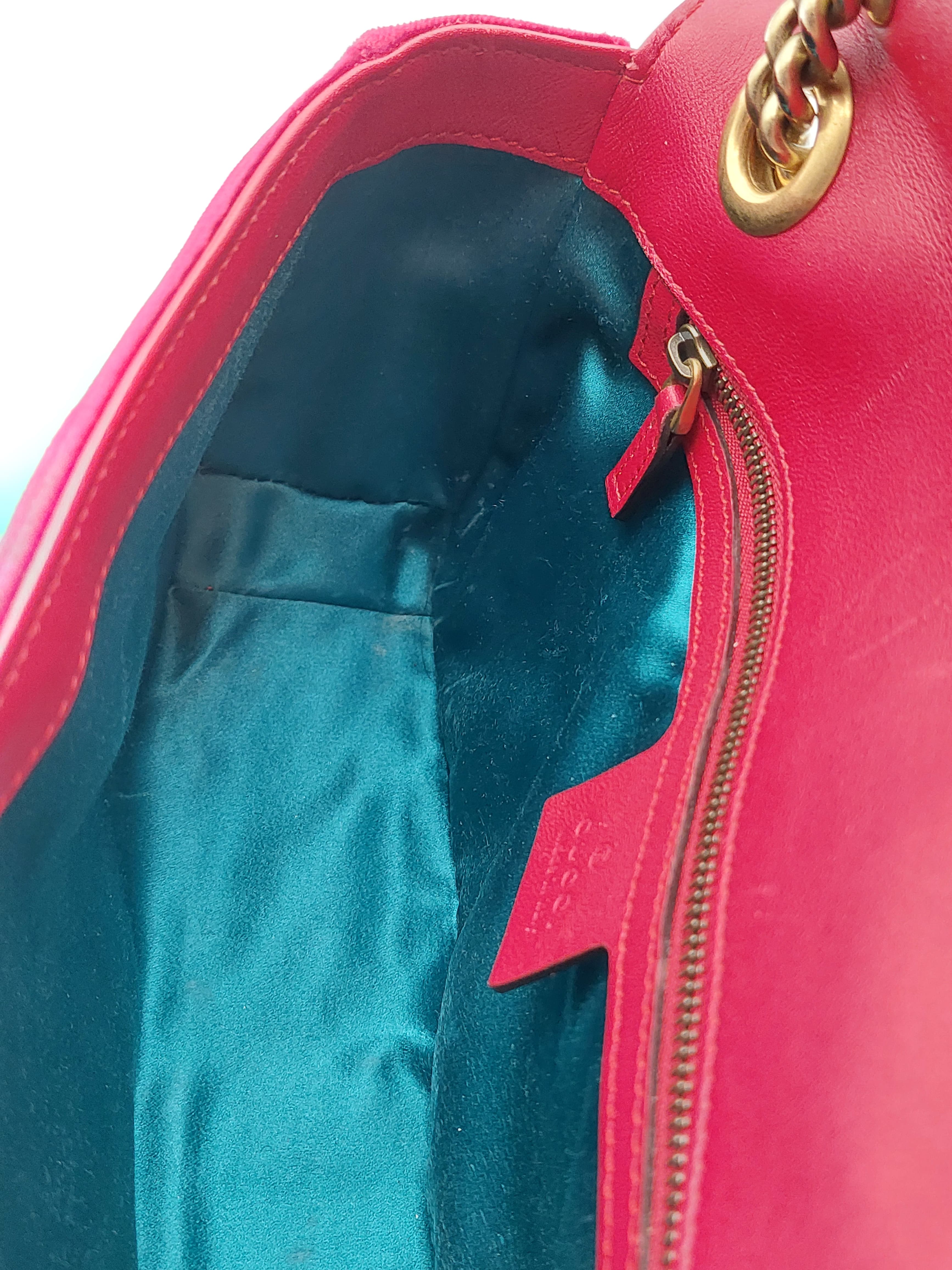 Gucci Marmont velvet red