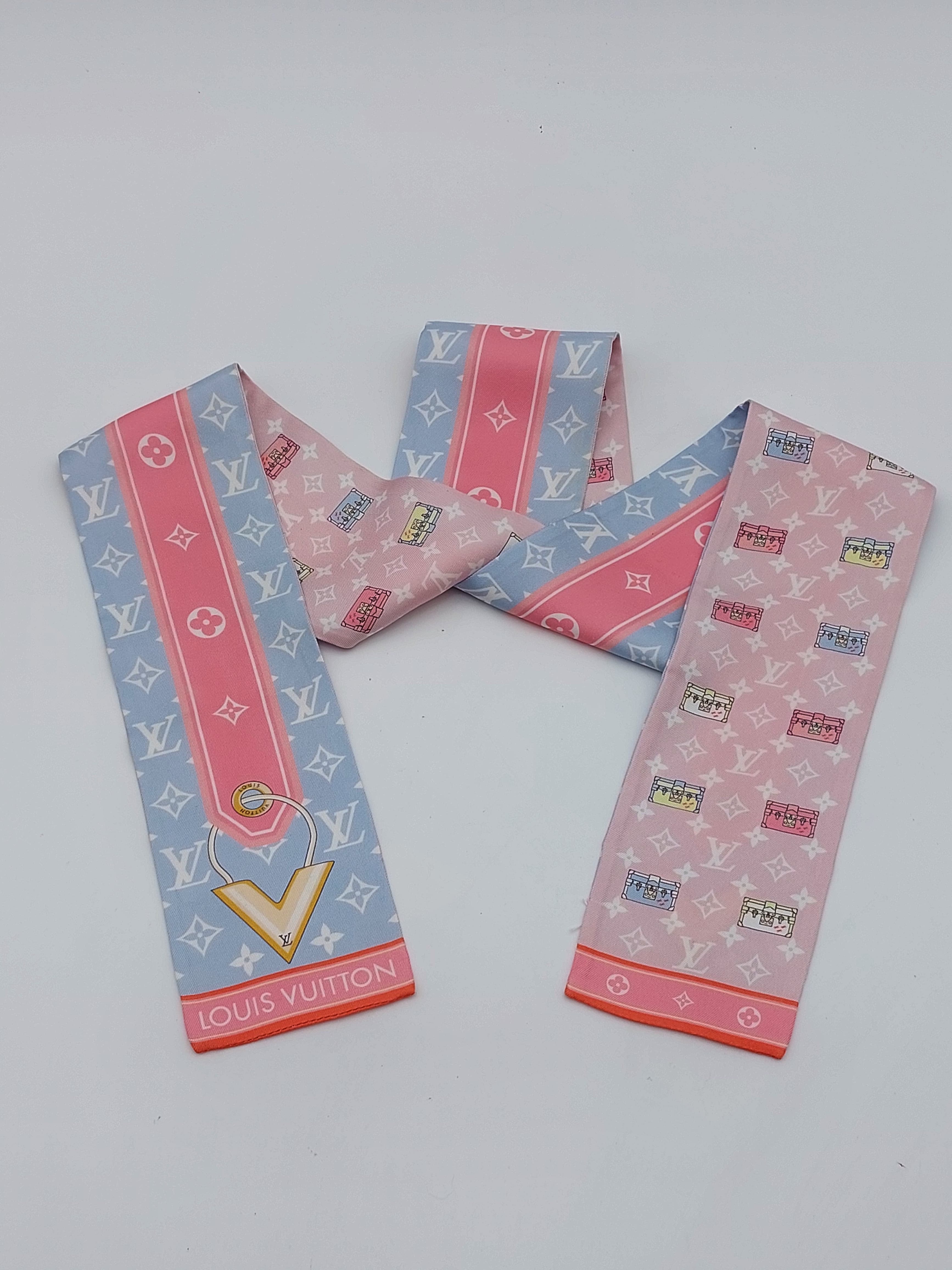 Bandeau light blue/pink