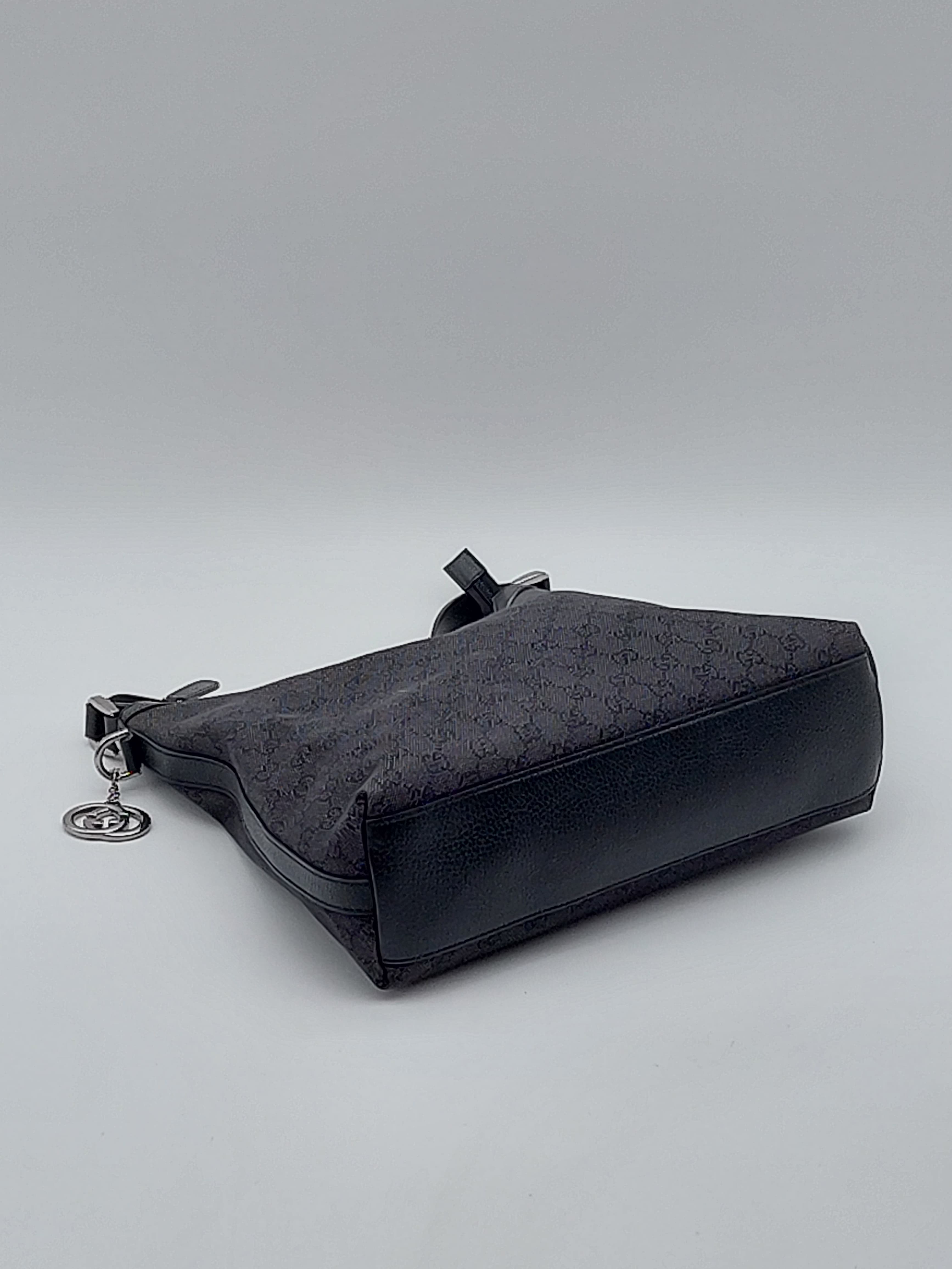 GG Canvas Hobo black/grey