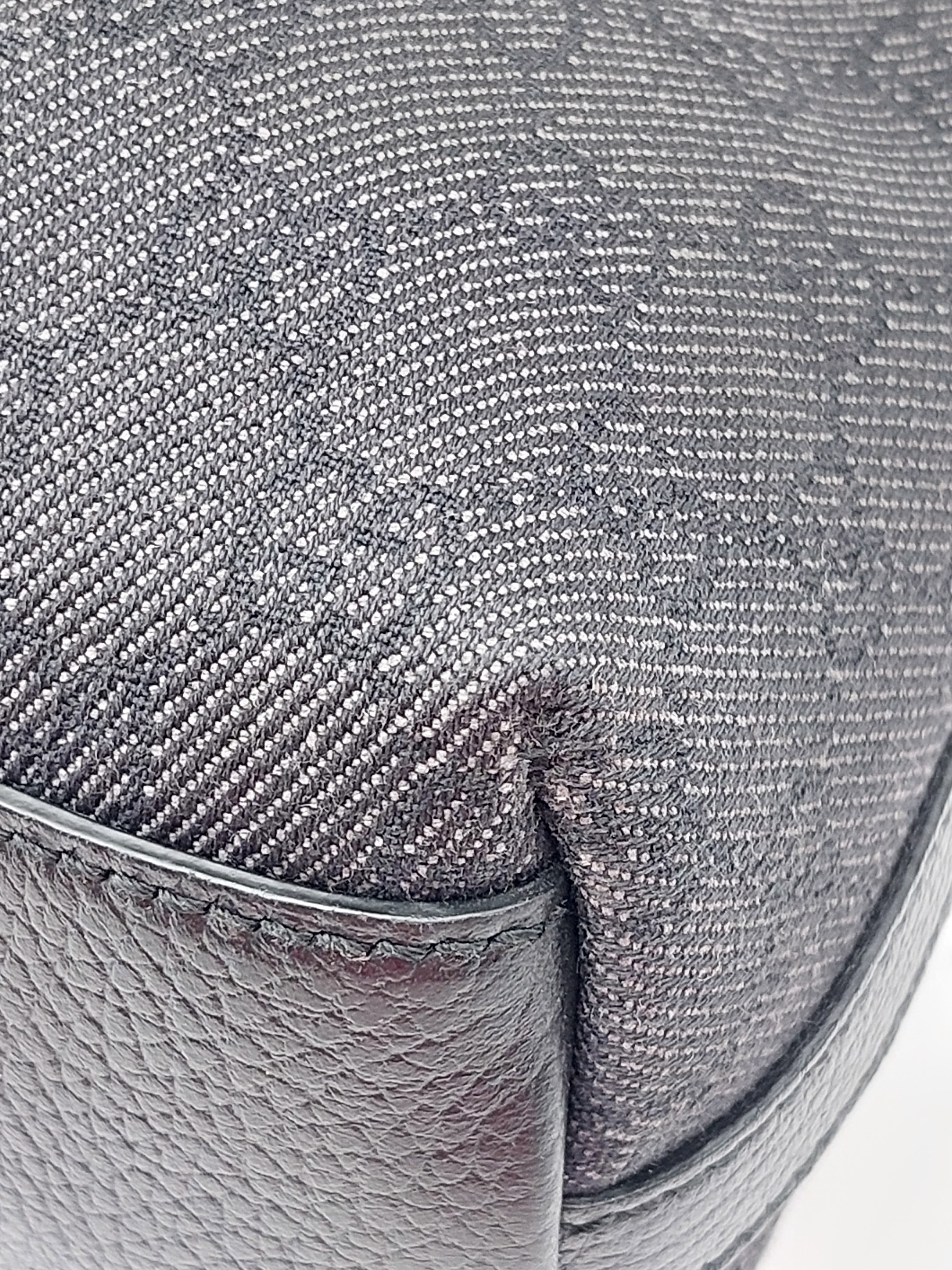 GG Canvas Hobo black/grey
