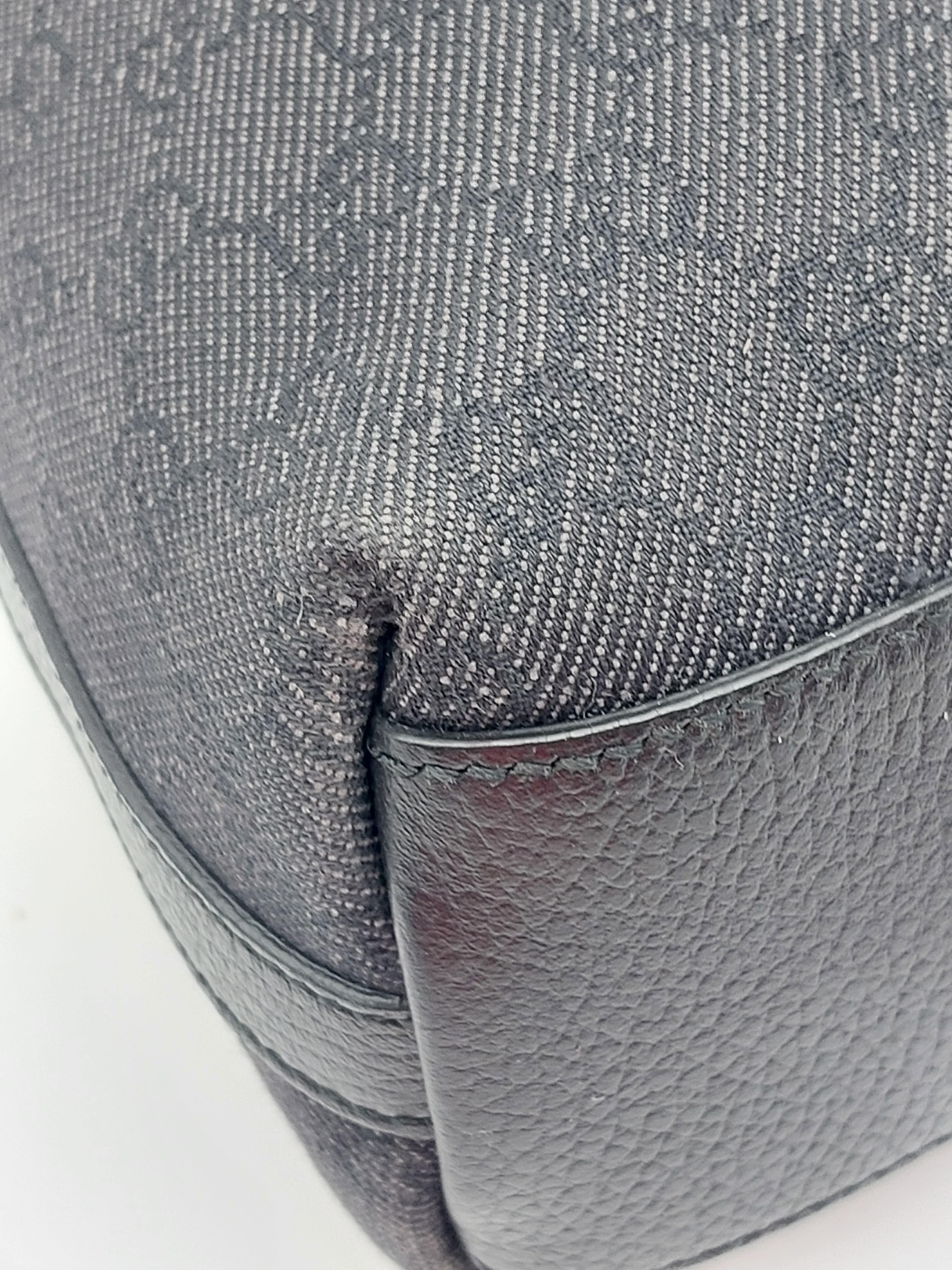 GG Canvas Hobo black/grey
