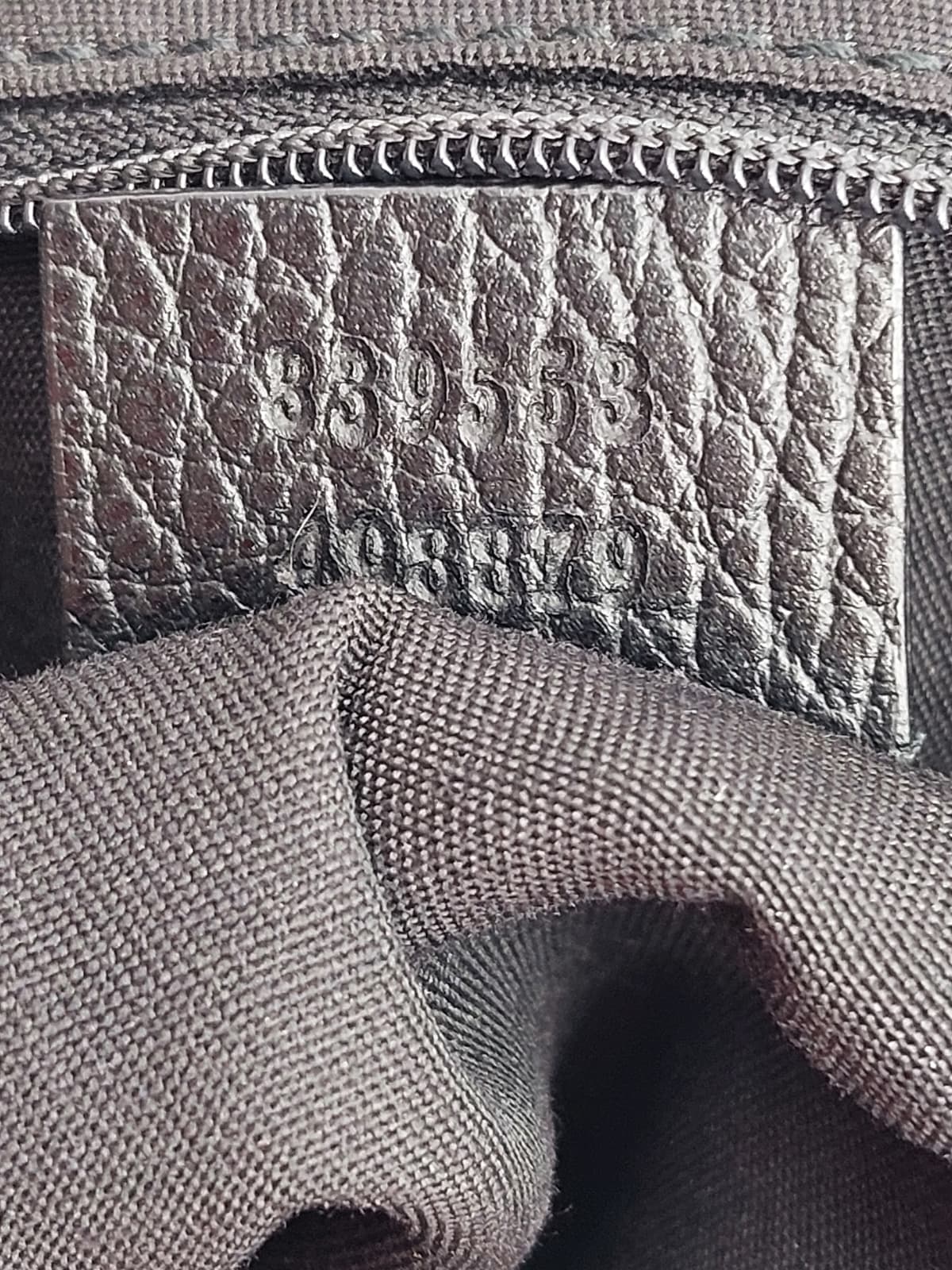 GG Canvas Hobo black/grey