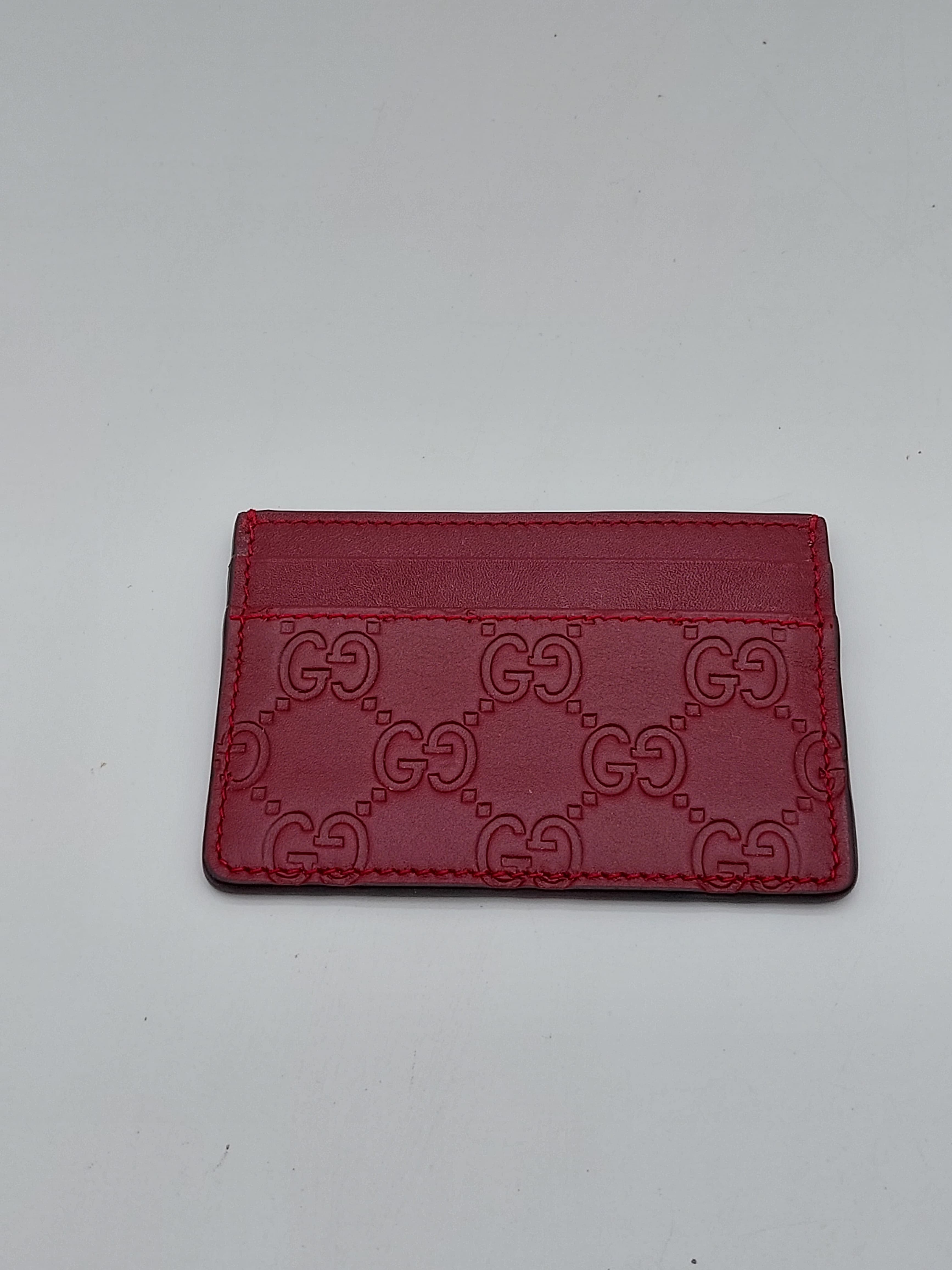 Guccissima Cardholder Burgundy