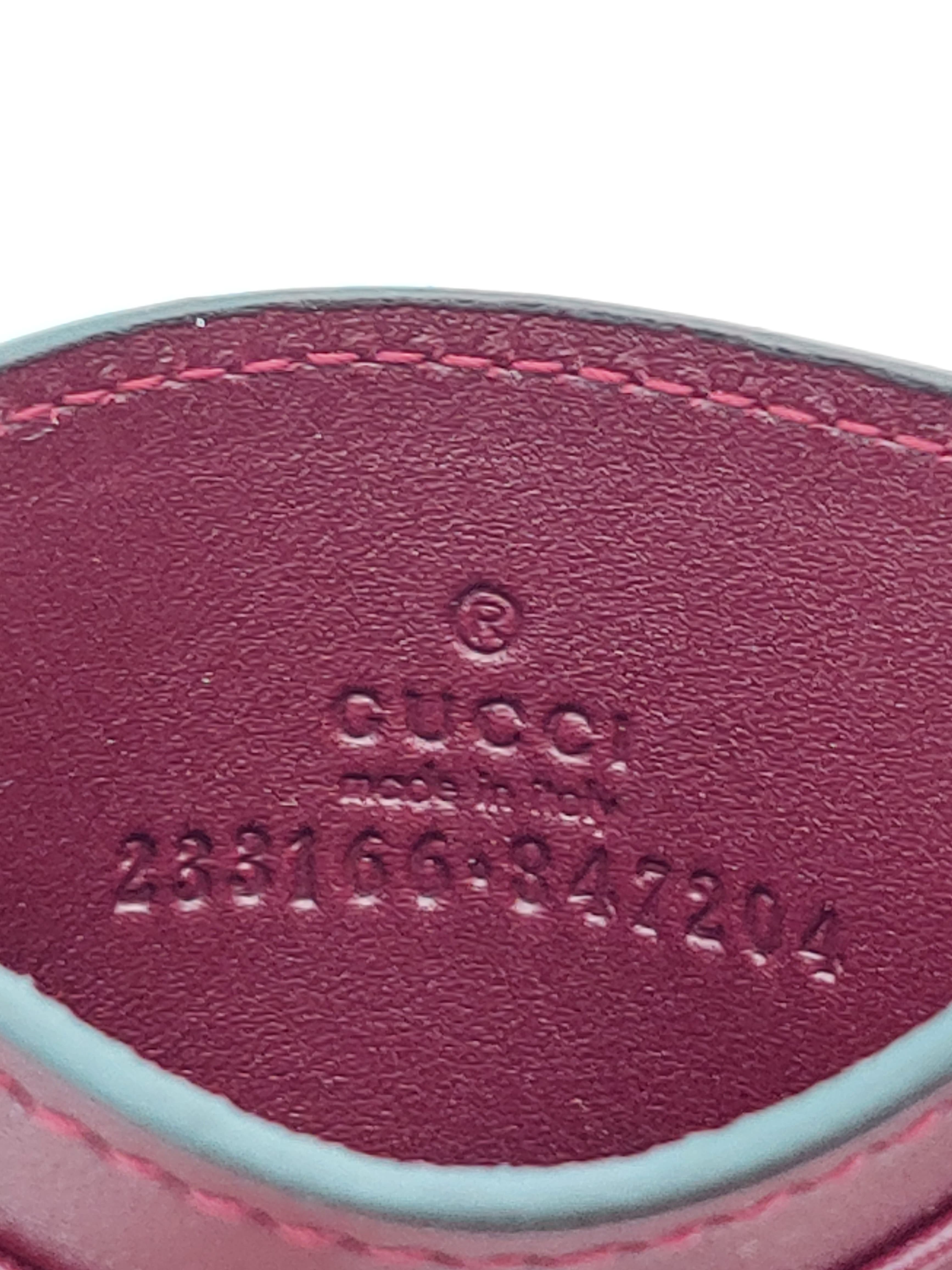 Guccissima Cardholder Burgundy