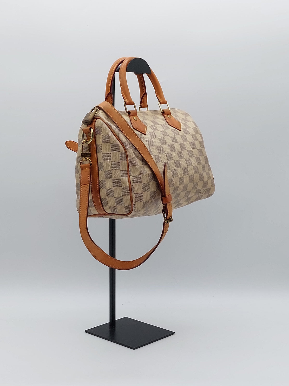 Speedy 25 Bandouliere Damier Azur