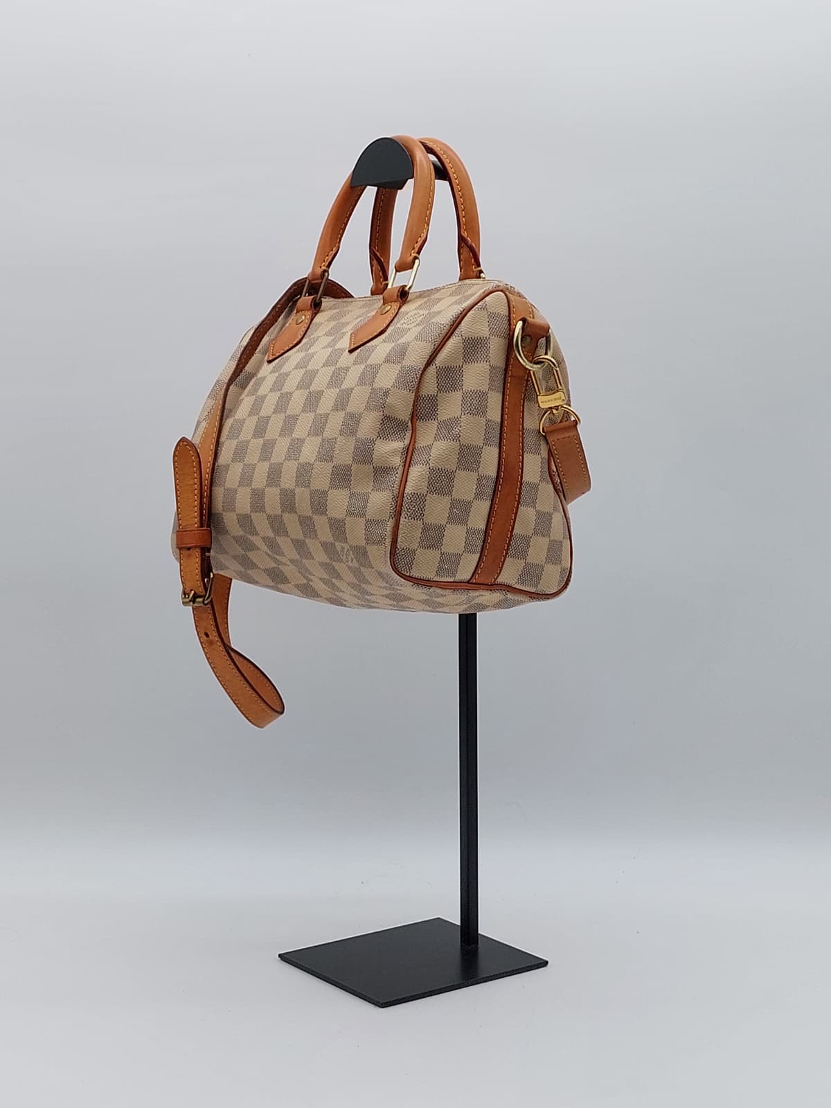 Speedy 25 Bandouliere Damier Azur