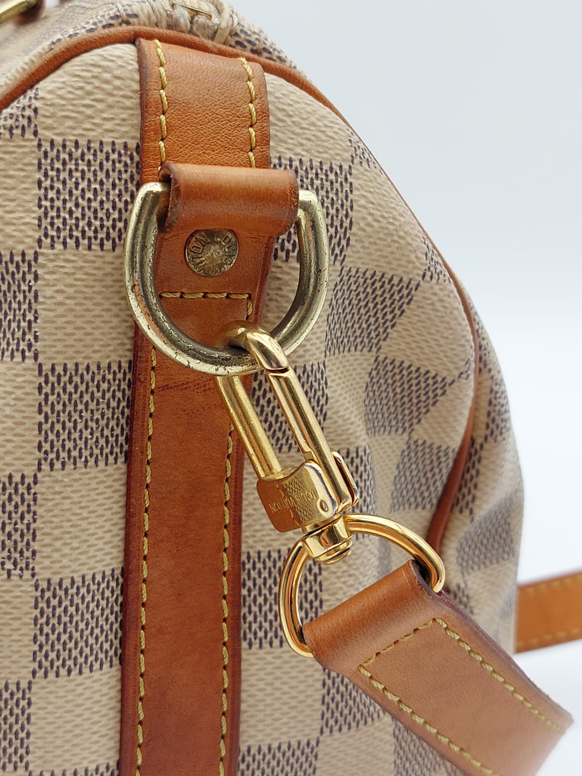 Speedy 25 Bandouliere Damier Azur