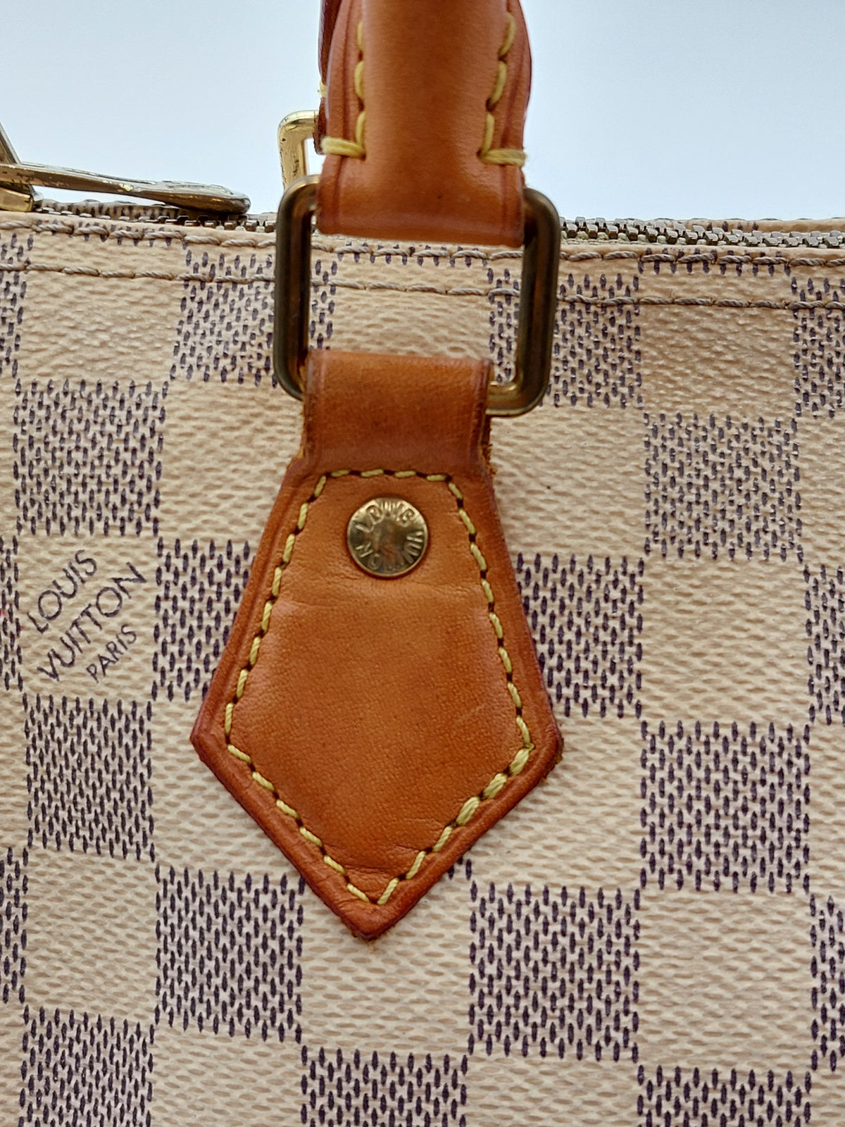 Speedy 25 Bandouliere Damier Azur