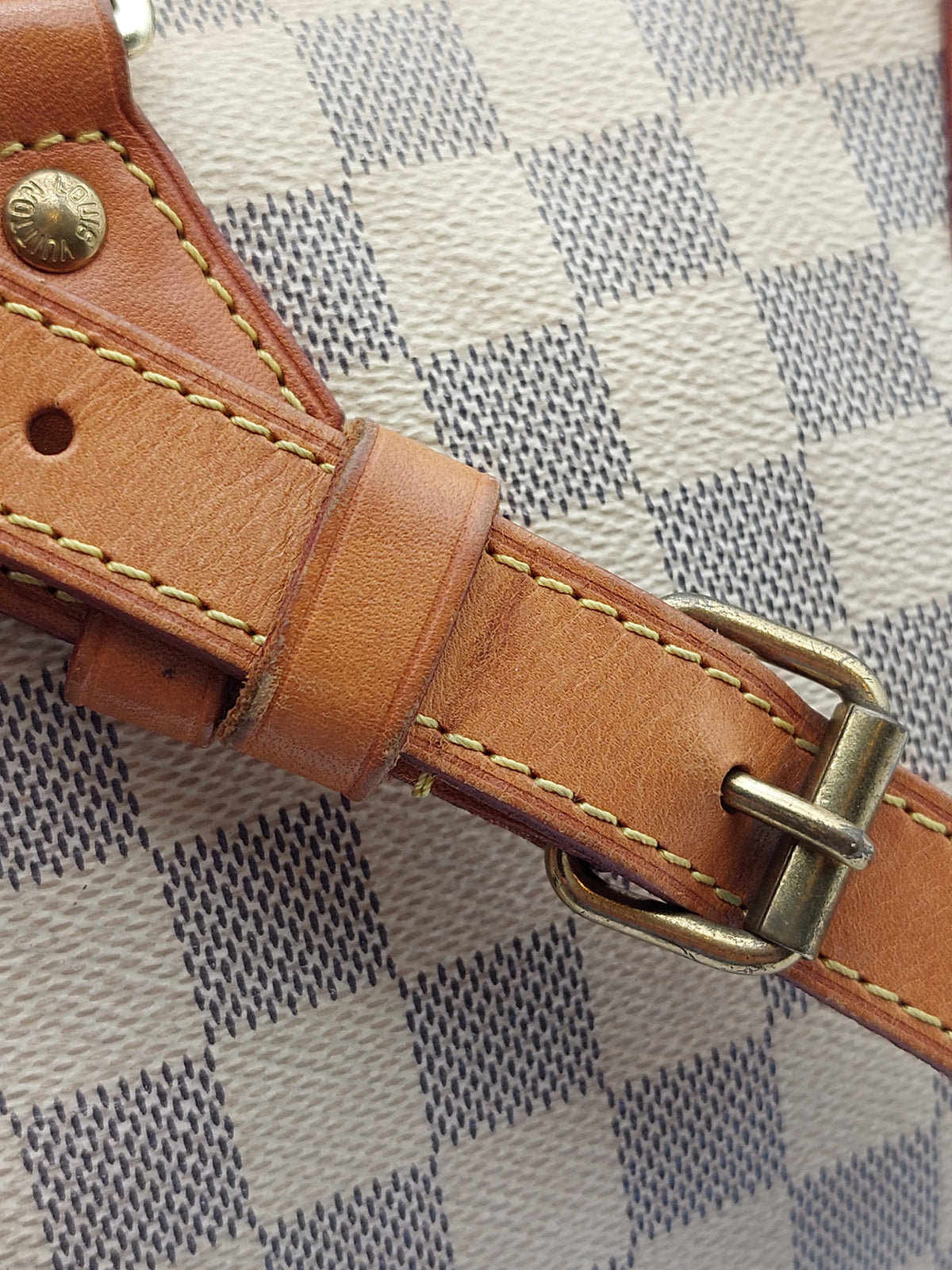 Speedy 25 Bandouliere Damier Azur